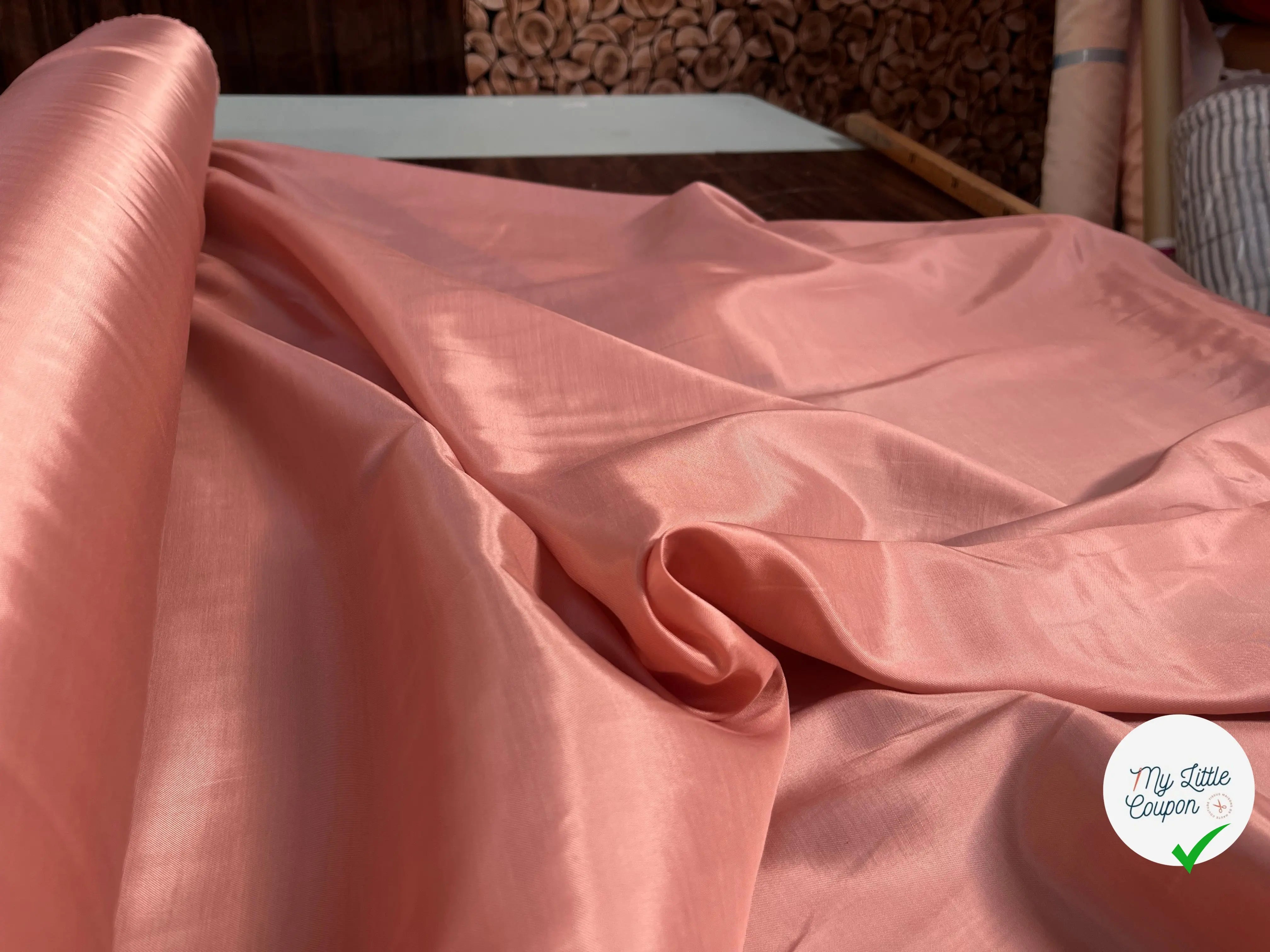 DOUBLURE VISCOSE COTON ROSE UNI - My Little Coupon