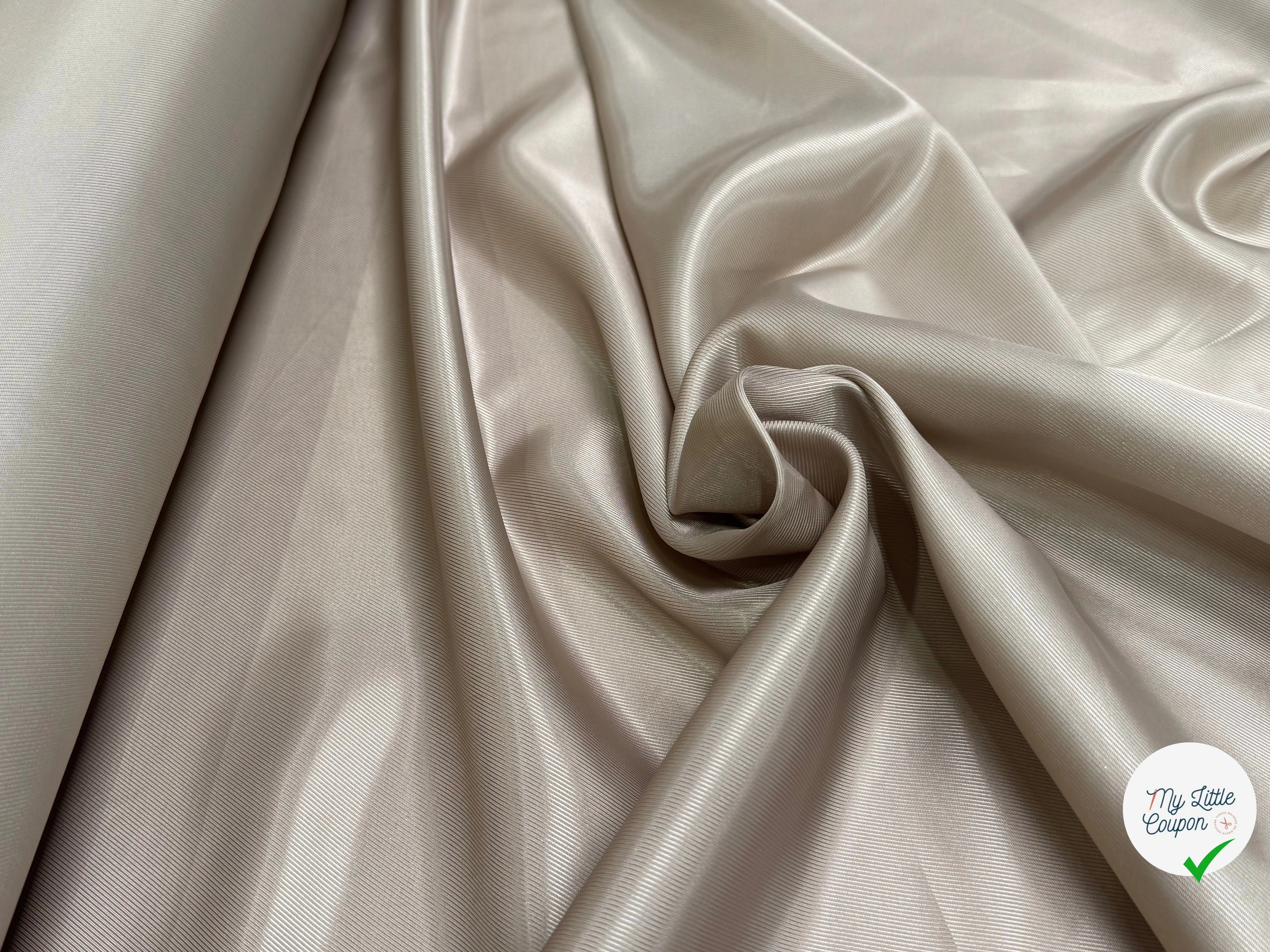 DOUBLURE VISCOSE DRILL BEIGE 80% VISCOSE - My Little Coupon