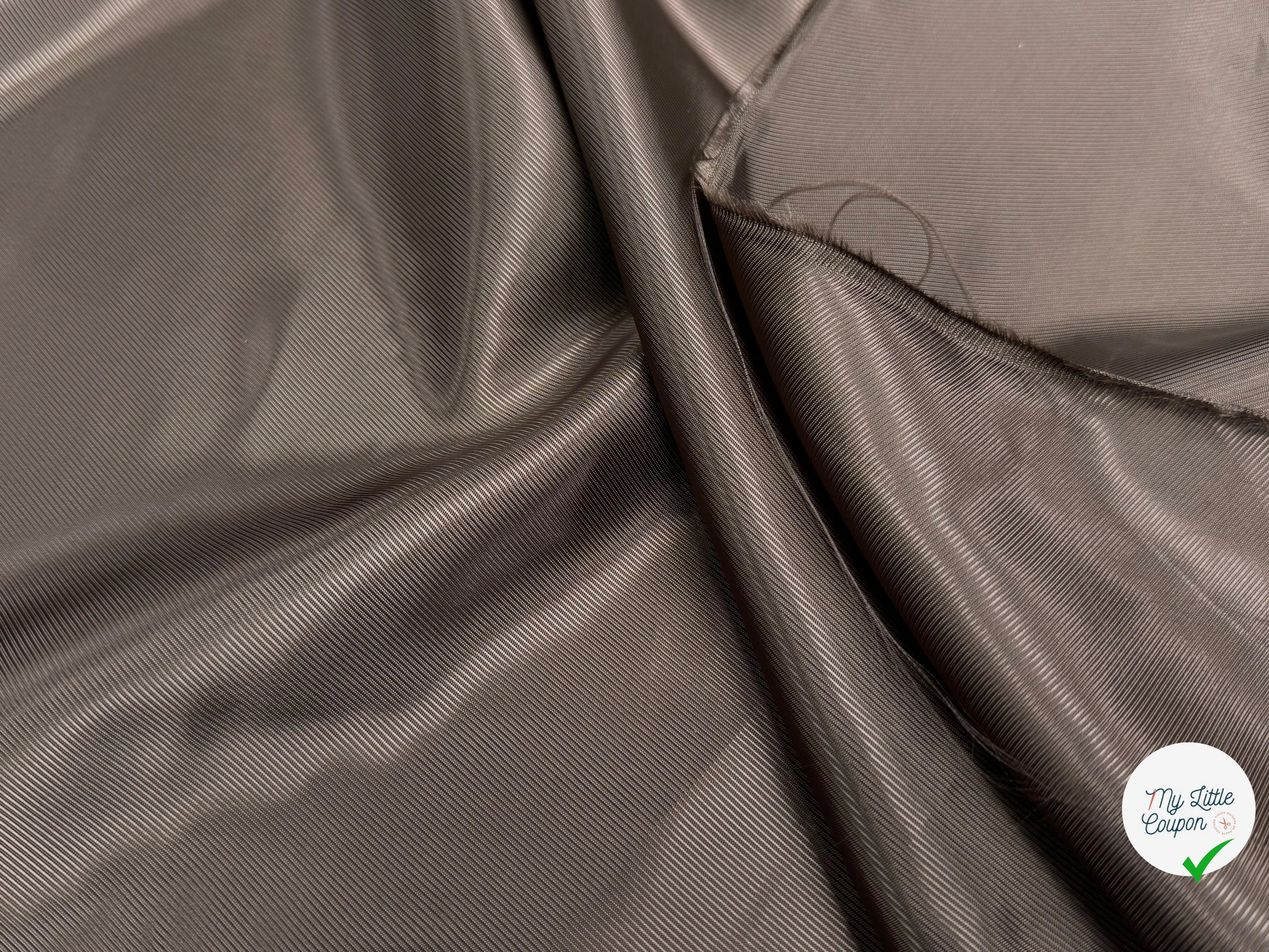 DOUBLURE VISCOSE DRILL MARRON NOISETTE - My Little Coupon