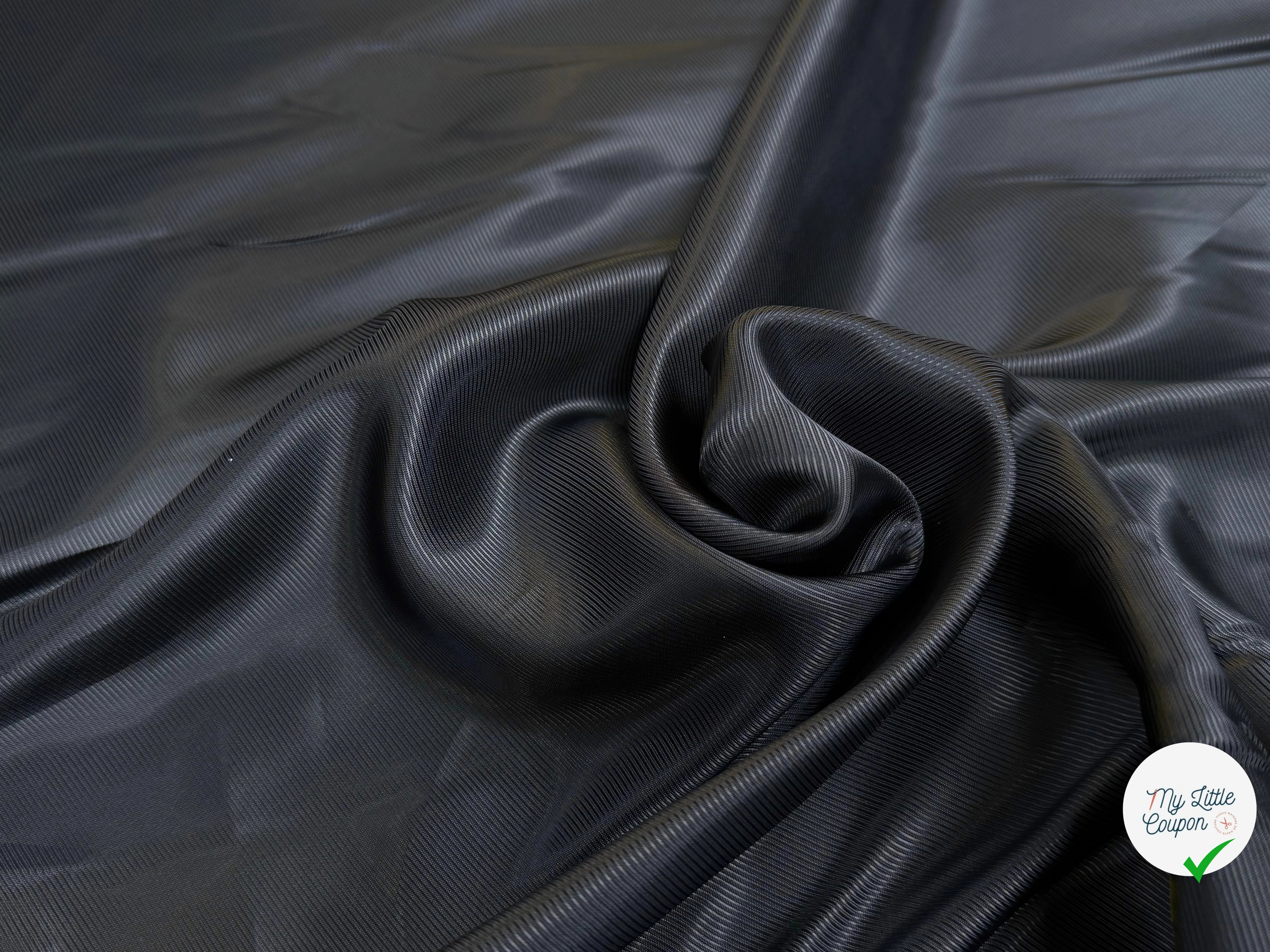 DOUBLURE VISCOSE DRILL NOIR - My Little Coupon