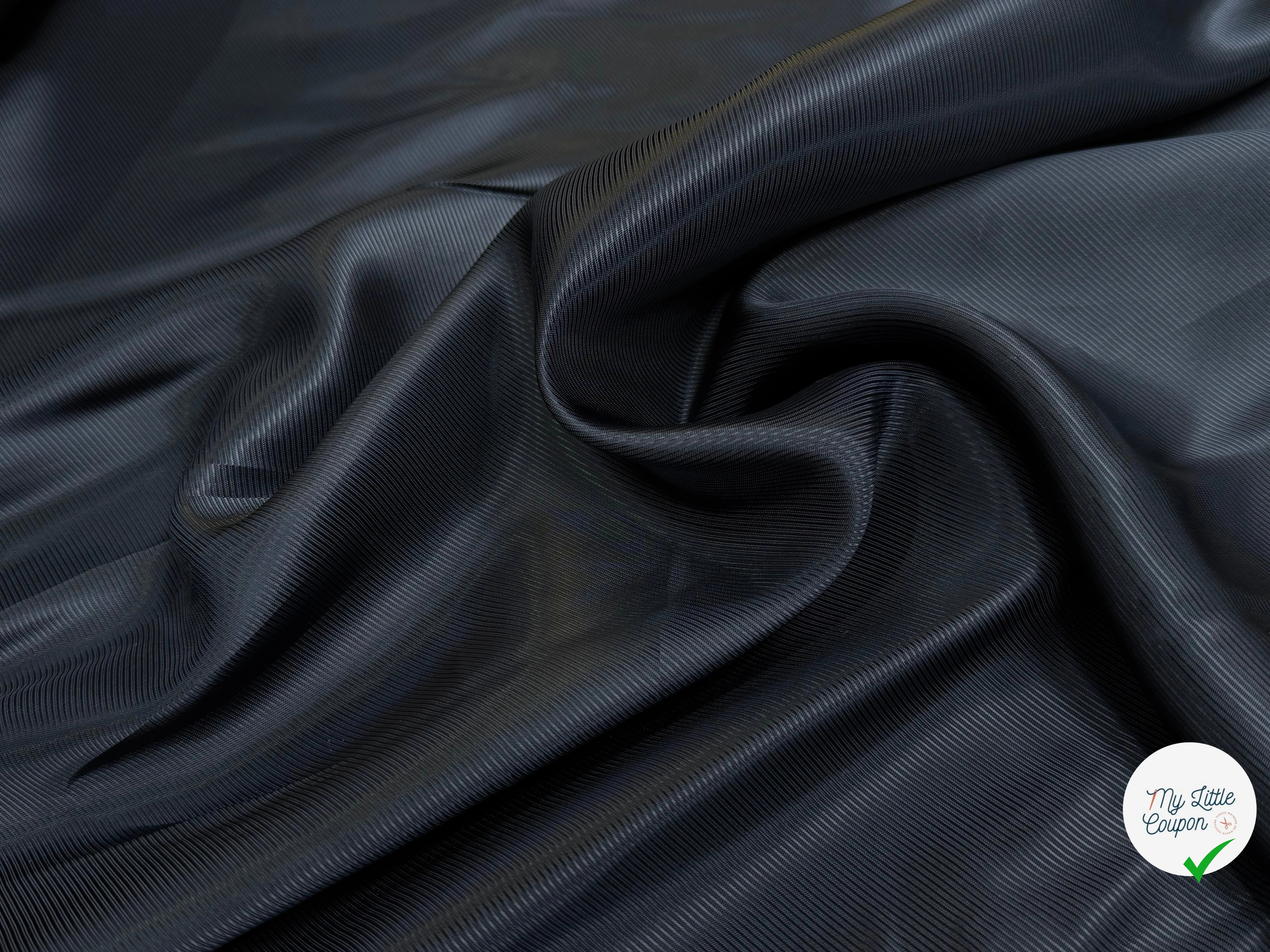 DOUBLURE VISCOSE DRILL NOIR - My Little Coupon