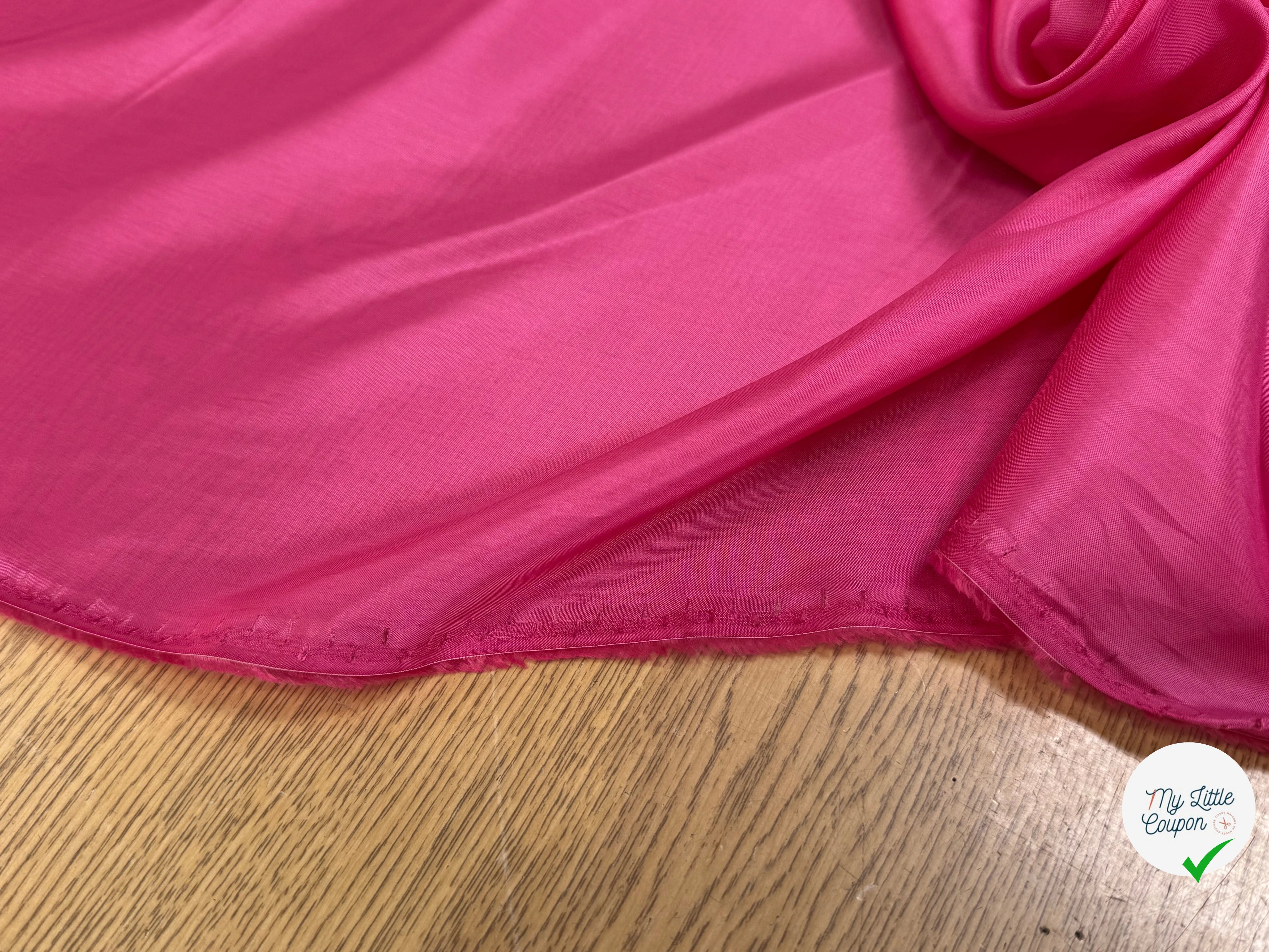 DOUBLURE VISCOSE FINE ET FROIDE ROSE - My Little Coupon