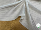 DOUBLURE VISCOSE FINE IVOIRE À FINE RAYURES NOIRES - My Little Coupon