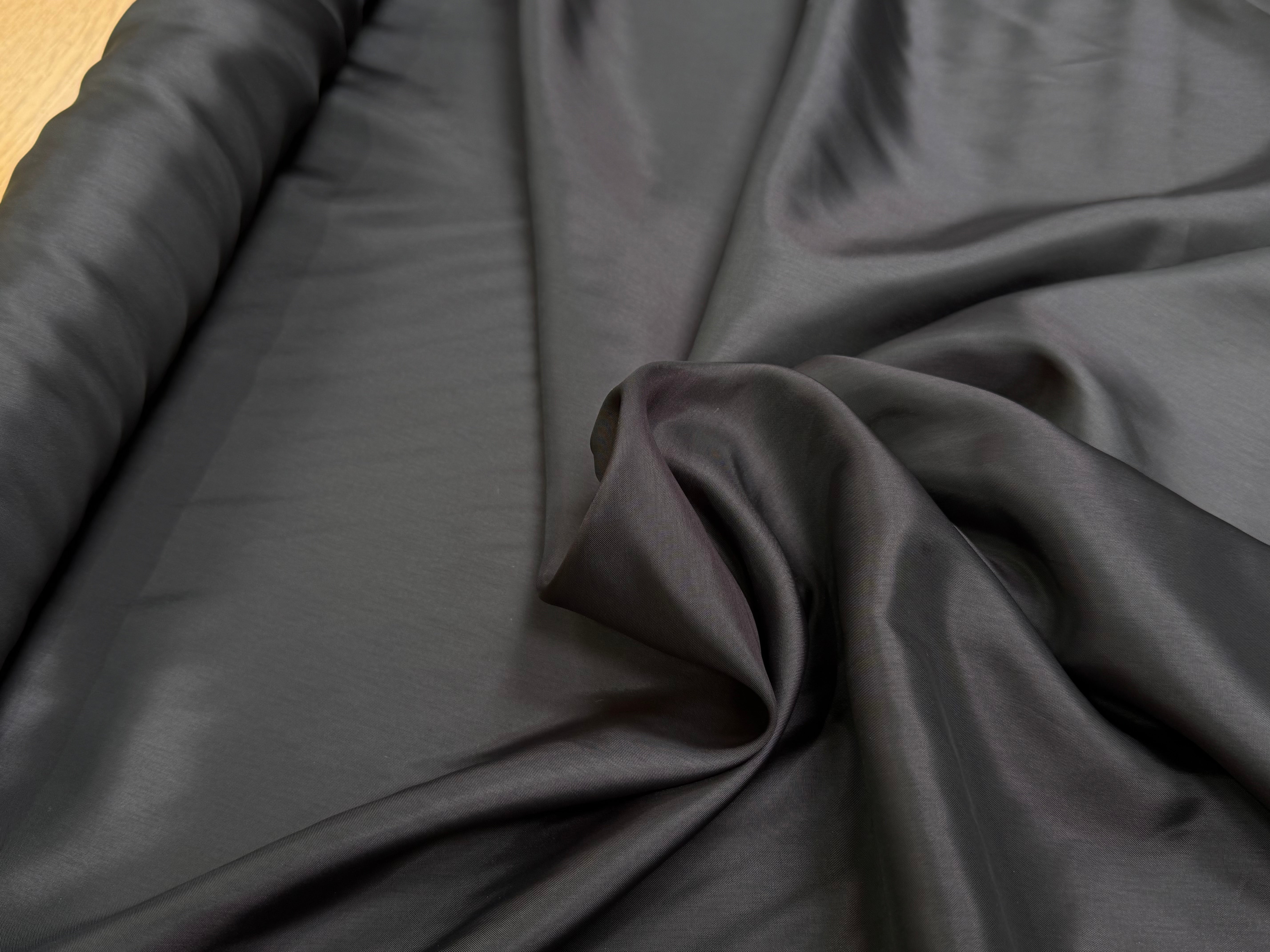 DOUBLURE VISCOSE FINE LISSE GRIS FONCÉ 80% VISCOSE - My Little Coupon