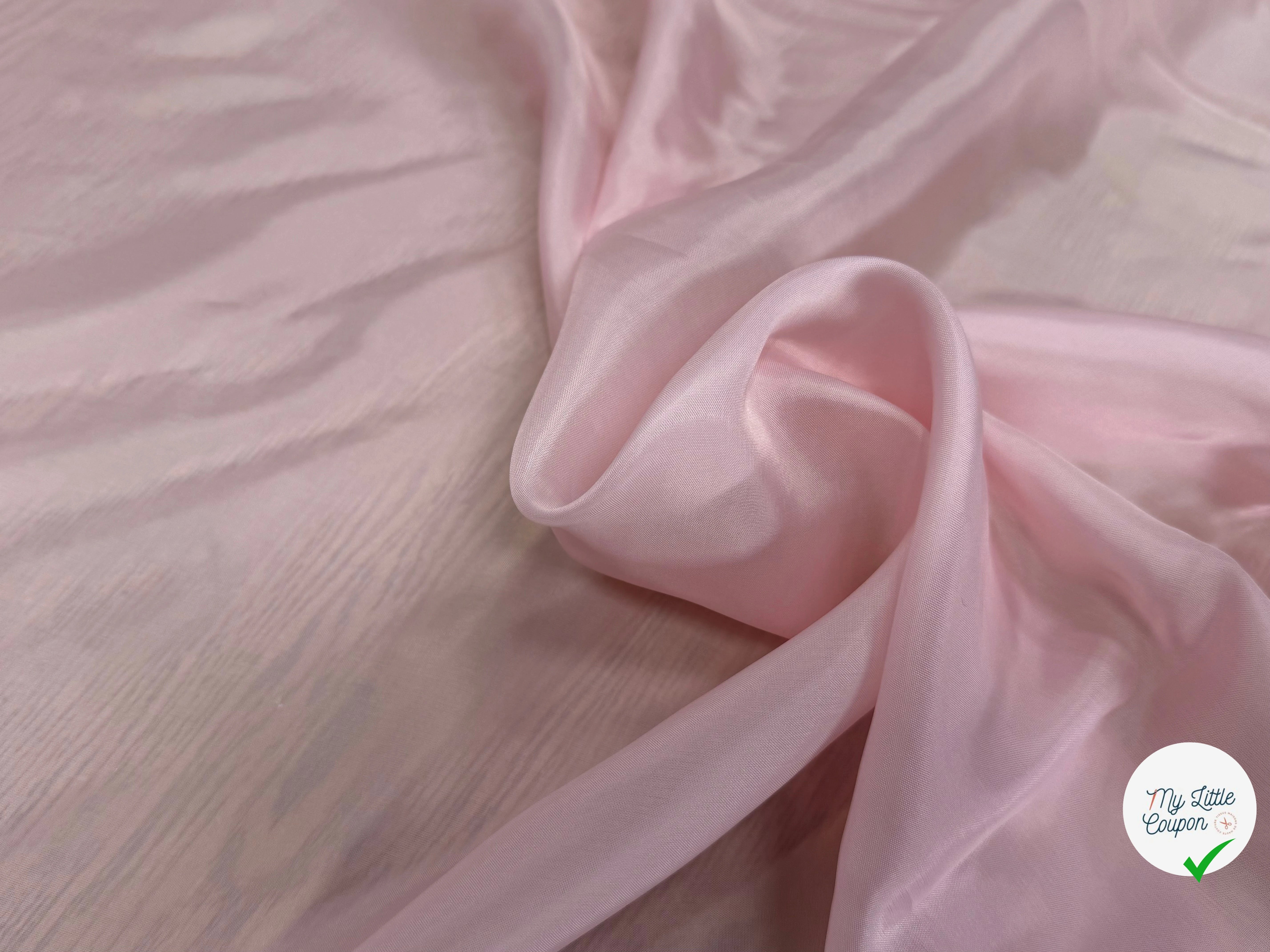 DOUBLURE VISCOSE FINE ROSE PALE - My Little Coupon