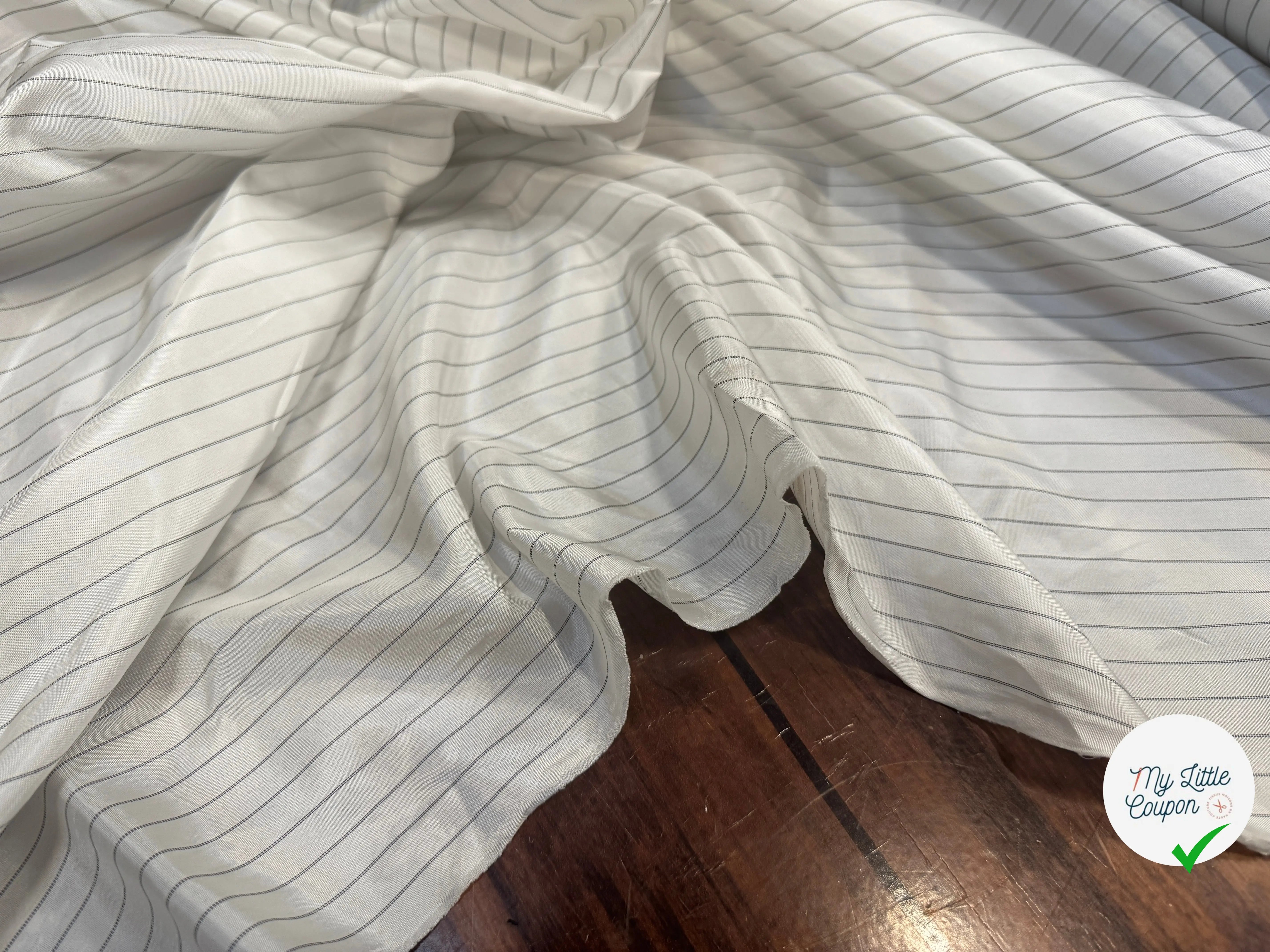 DOUBLURE VISCOSE RAYURES MARCA CERVO LOURDE QUALITÉ ITALIE - My Little Coupon