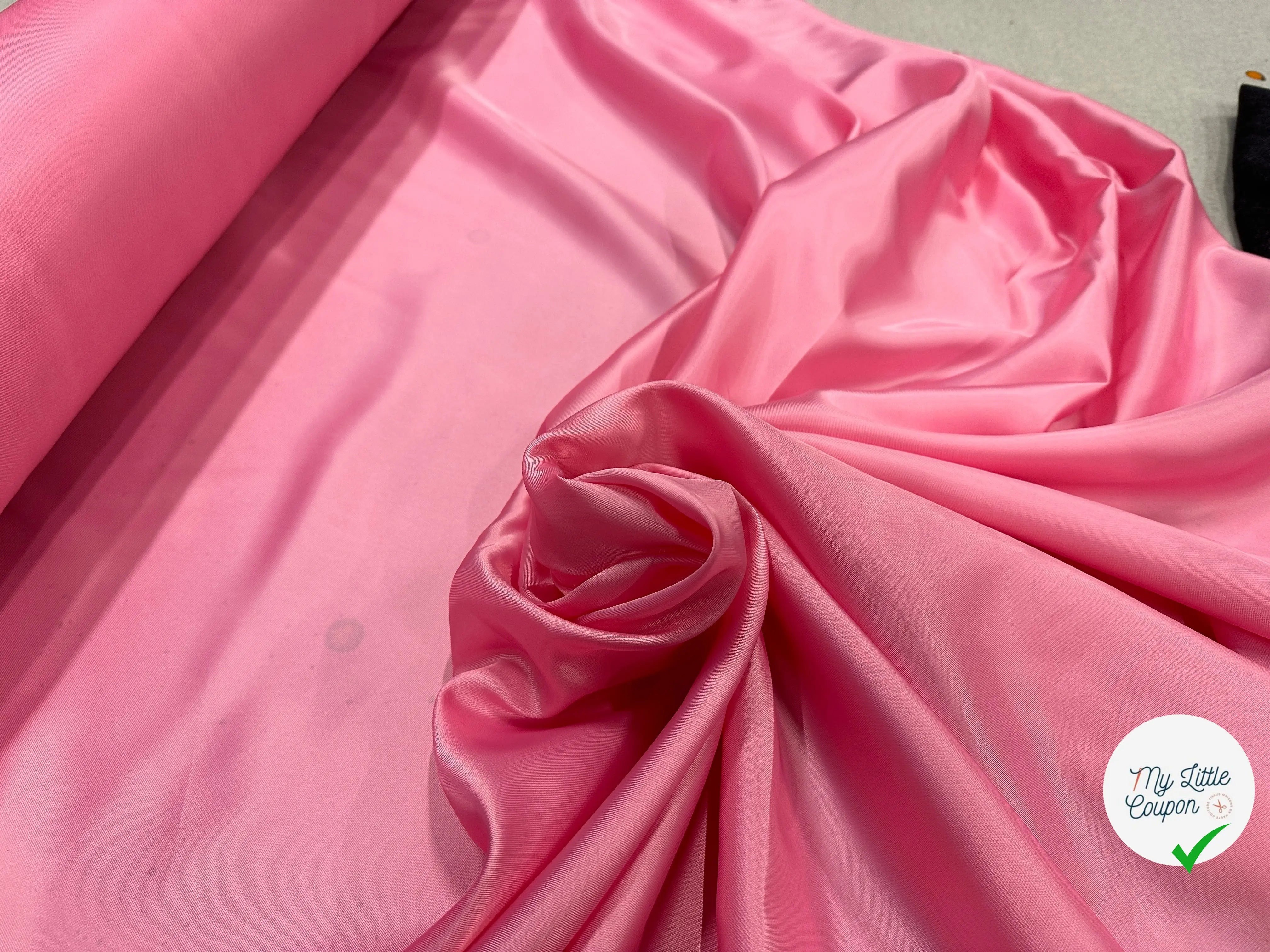 DOUBLURE VISCOSE ROSE TROP BELLE - My Little Coupon