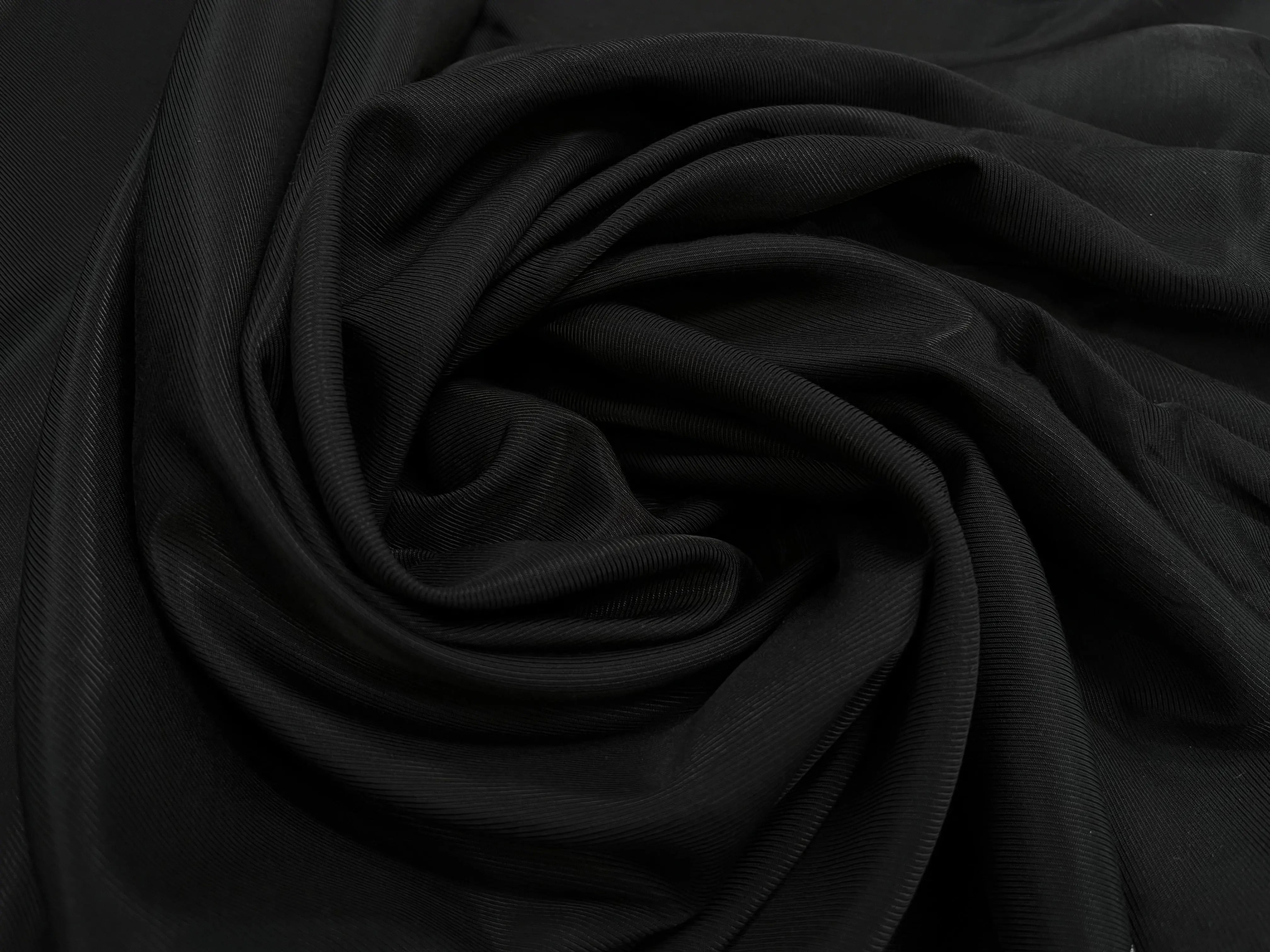 DOUBLURE VISCOSE SERGÉE UNI NOIR - My Little Coupon