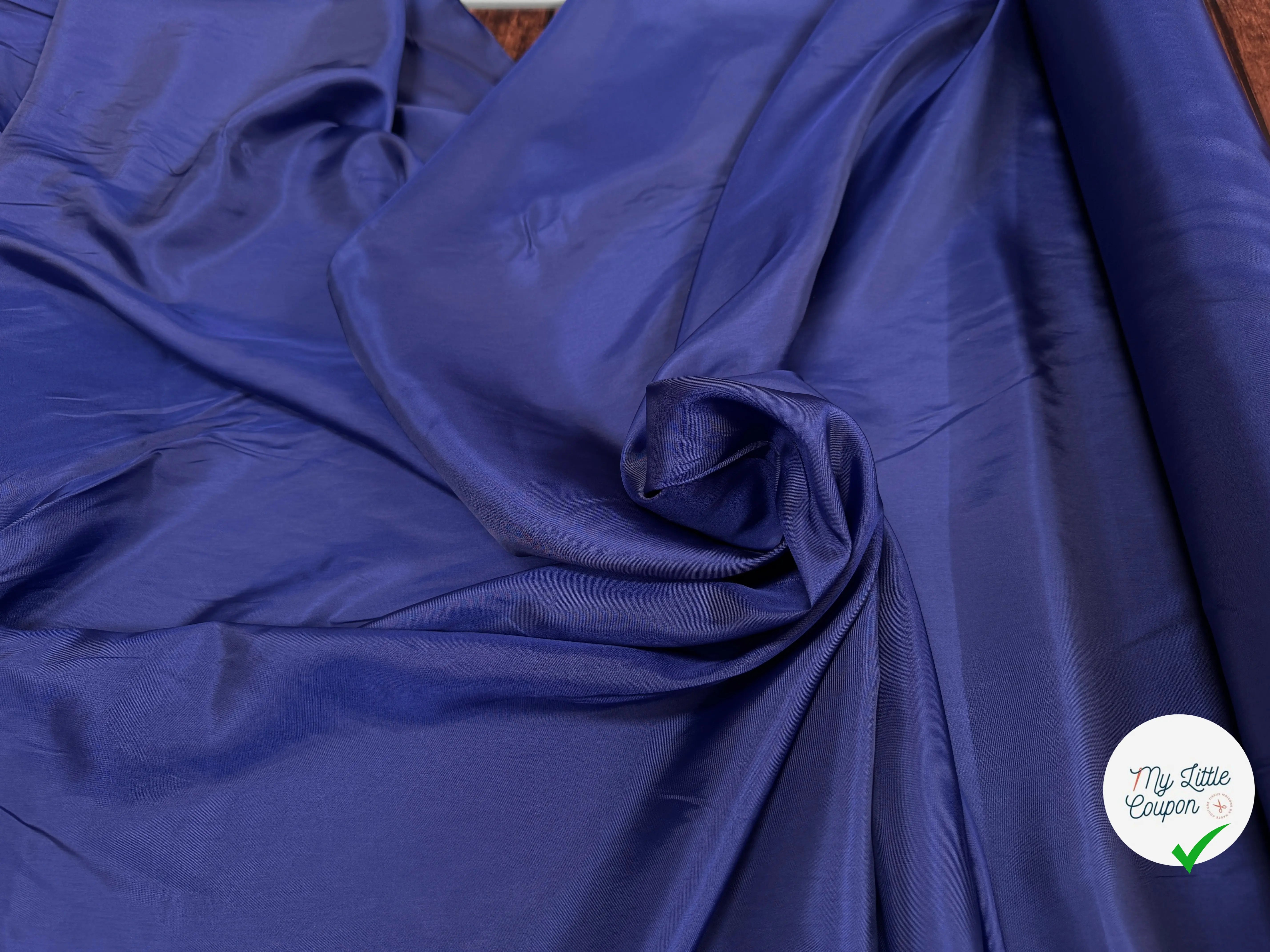 DOUBLURE VISOSE BLEU UNITED NATION - My Little Coupon