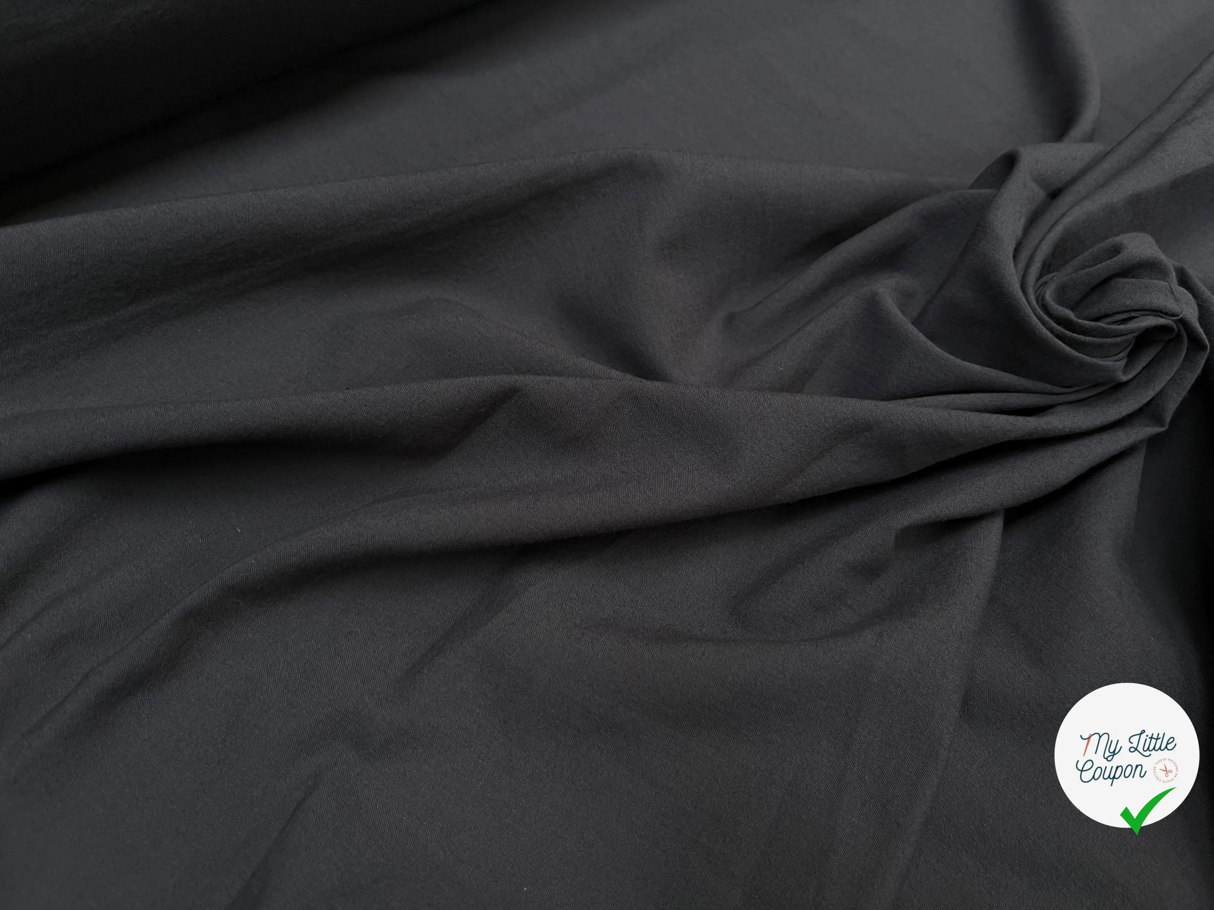 DOUBURE VOILE COTON GRIS SOURIS - My Little Coupon