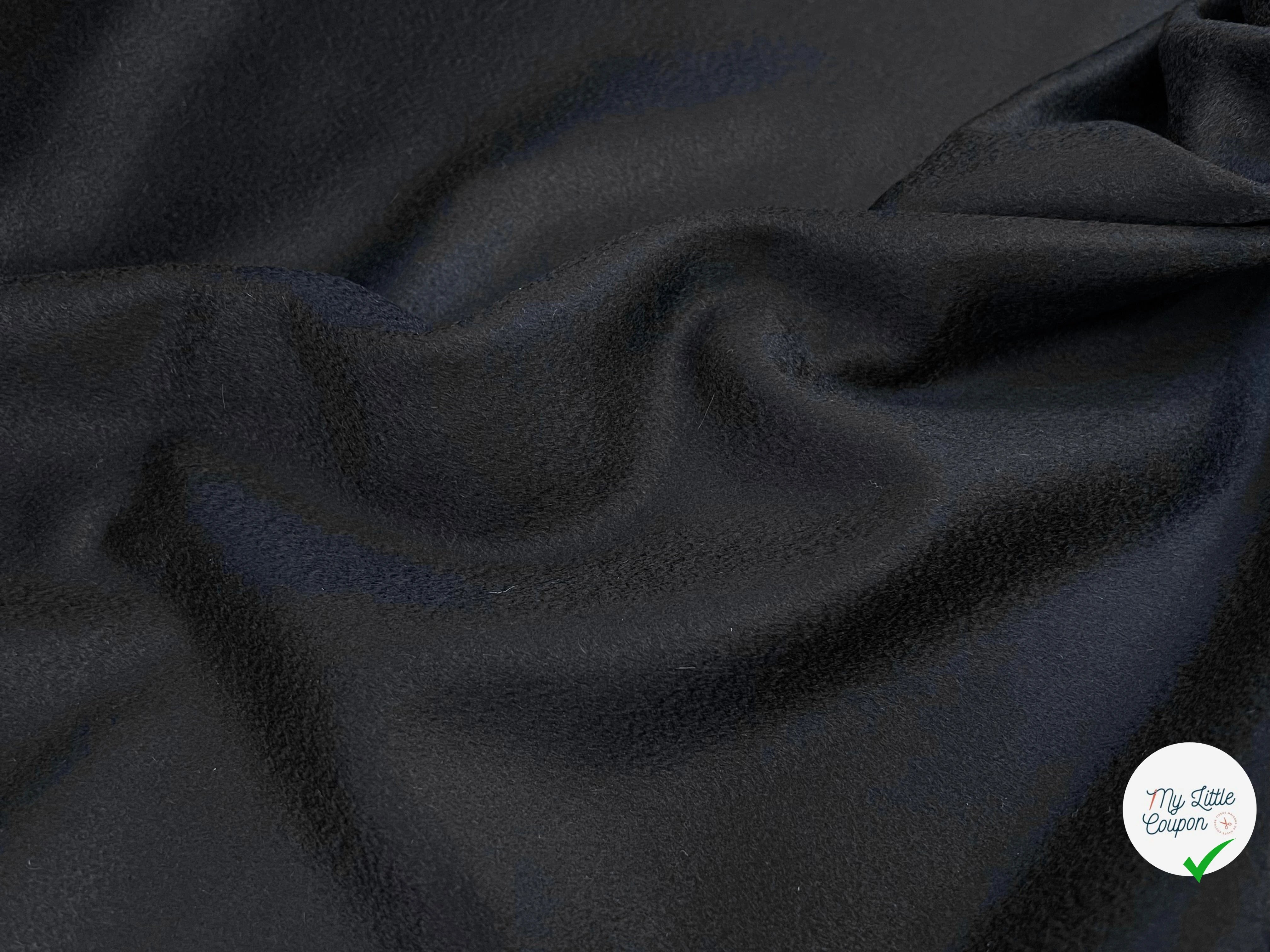 DRAP 100% LAINE CACHEMIRE BLACK ITALY - My Little Coupon