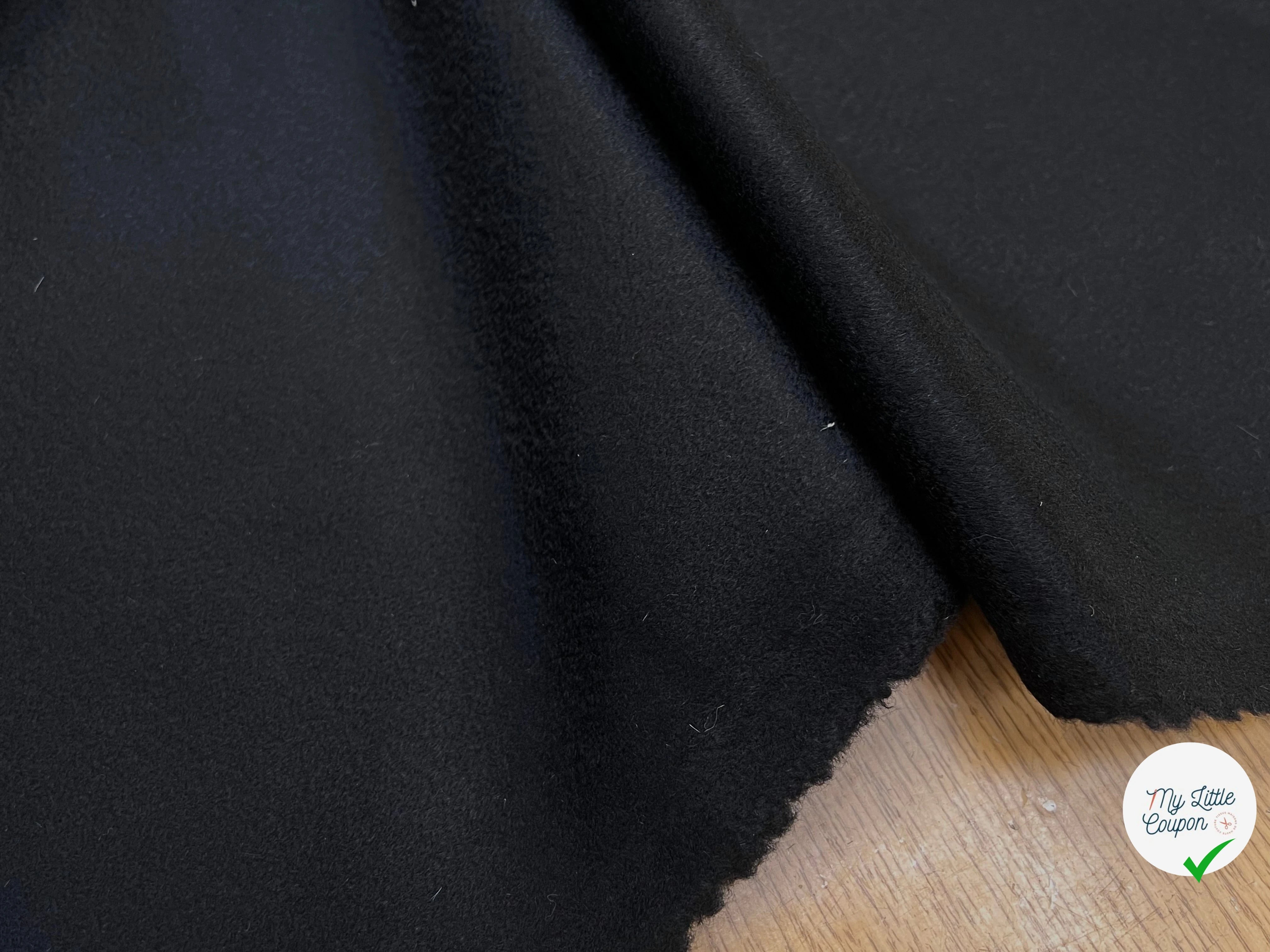 DRAP 100% LAINE CACHEMIRE BLACK ITALY - My Little Coupon
