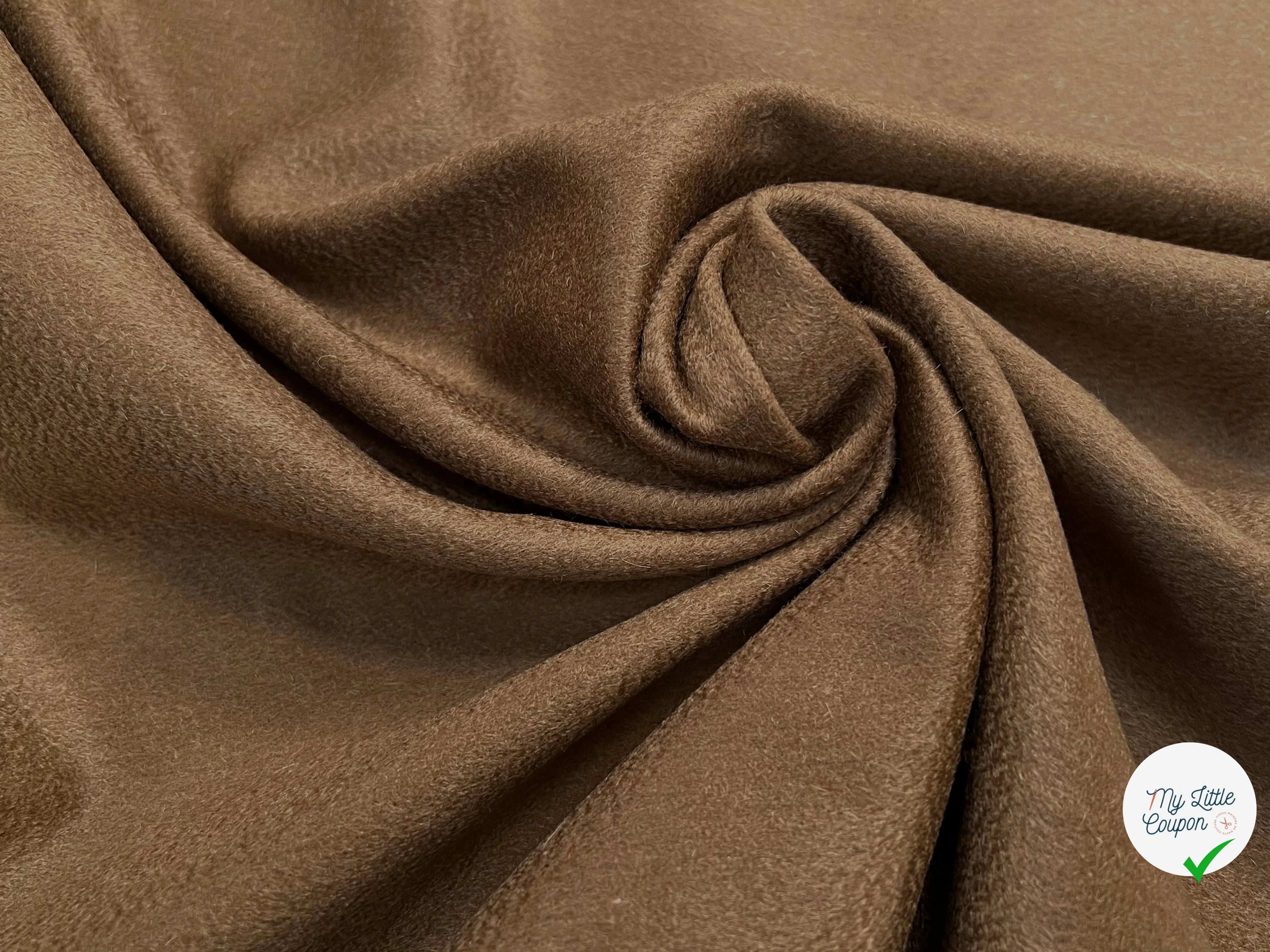 DRAP 100% LAINE CACHEMIRE CAMEL ITALY - My Little Coupon