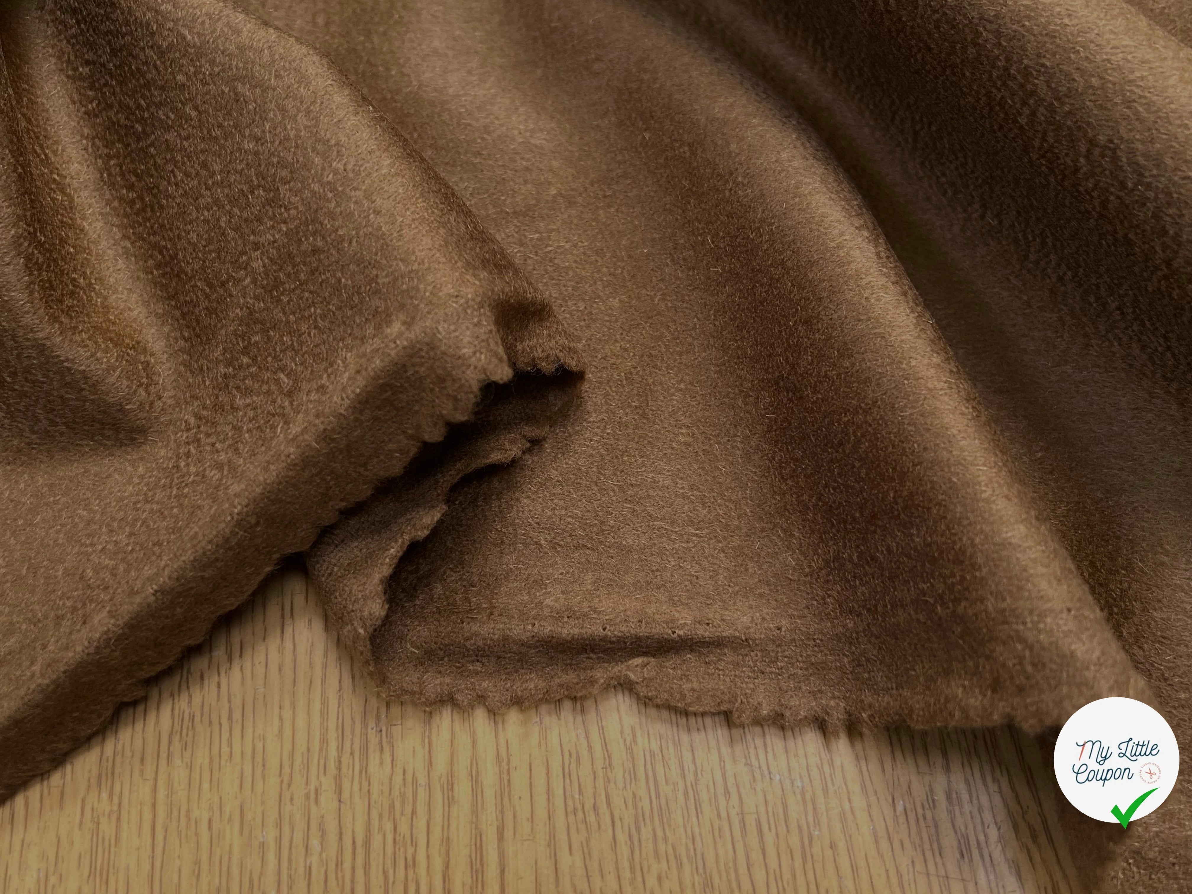 DRAP 100% LAINE CACHEMIRE CAMEL ITALY - My Little Coupon