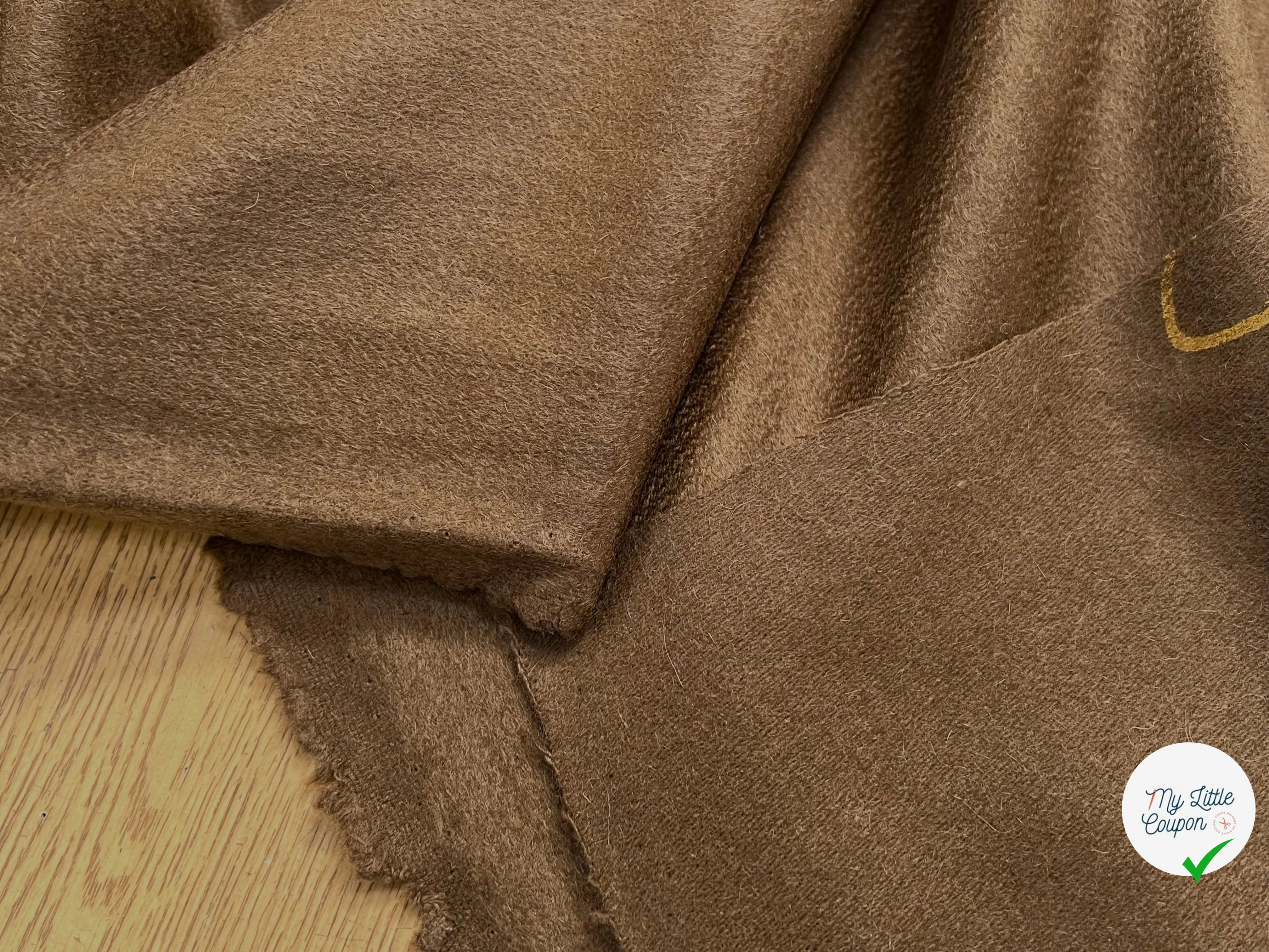 DRAP 100% LAINE CACHEMIRE CAMEL ITALY - My Little Coupon