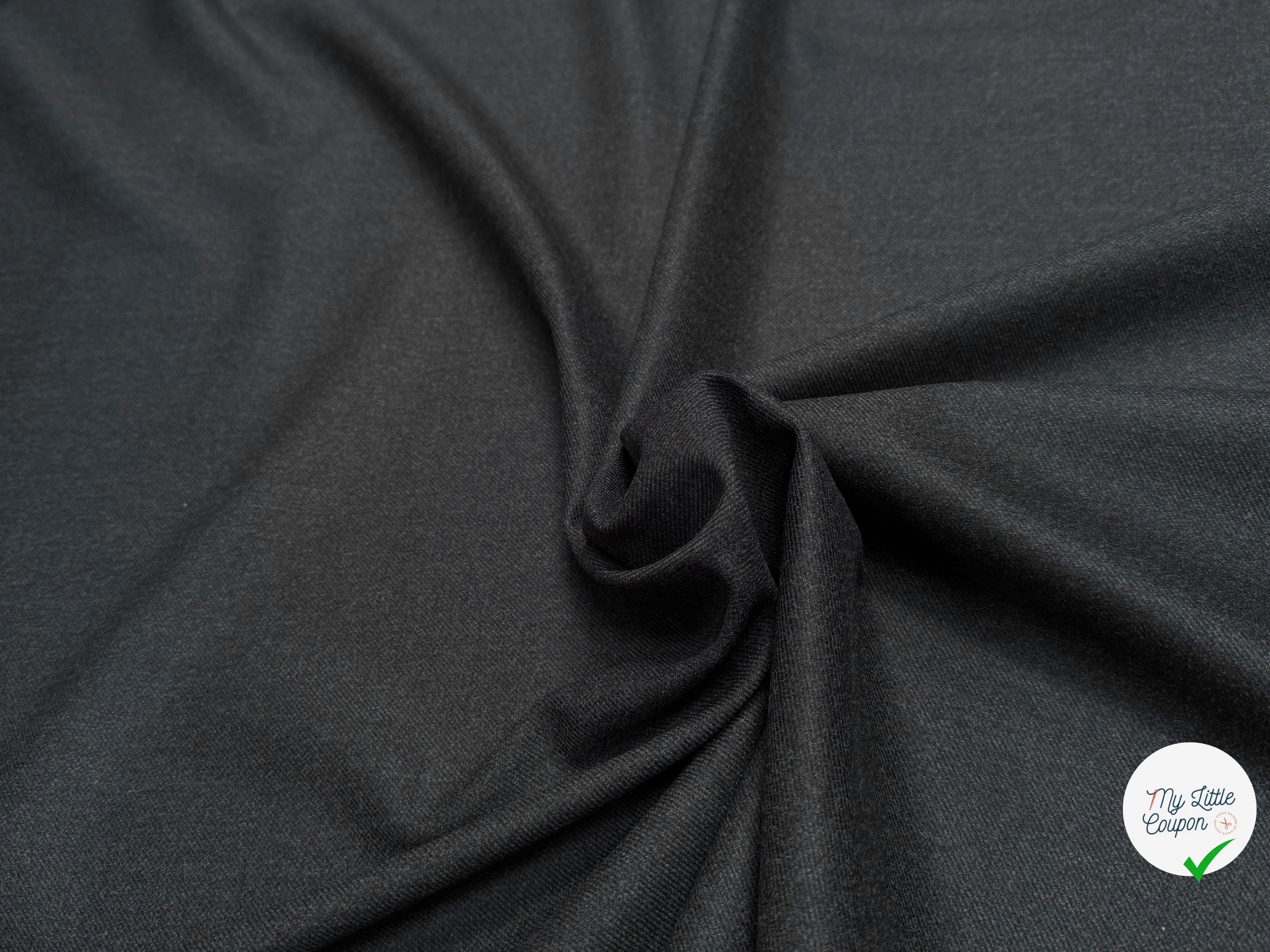 DRAP DE LAINE BELLE TENUE GRIS STRETCH 100% LAINE - My Little Coupon