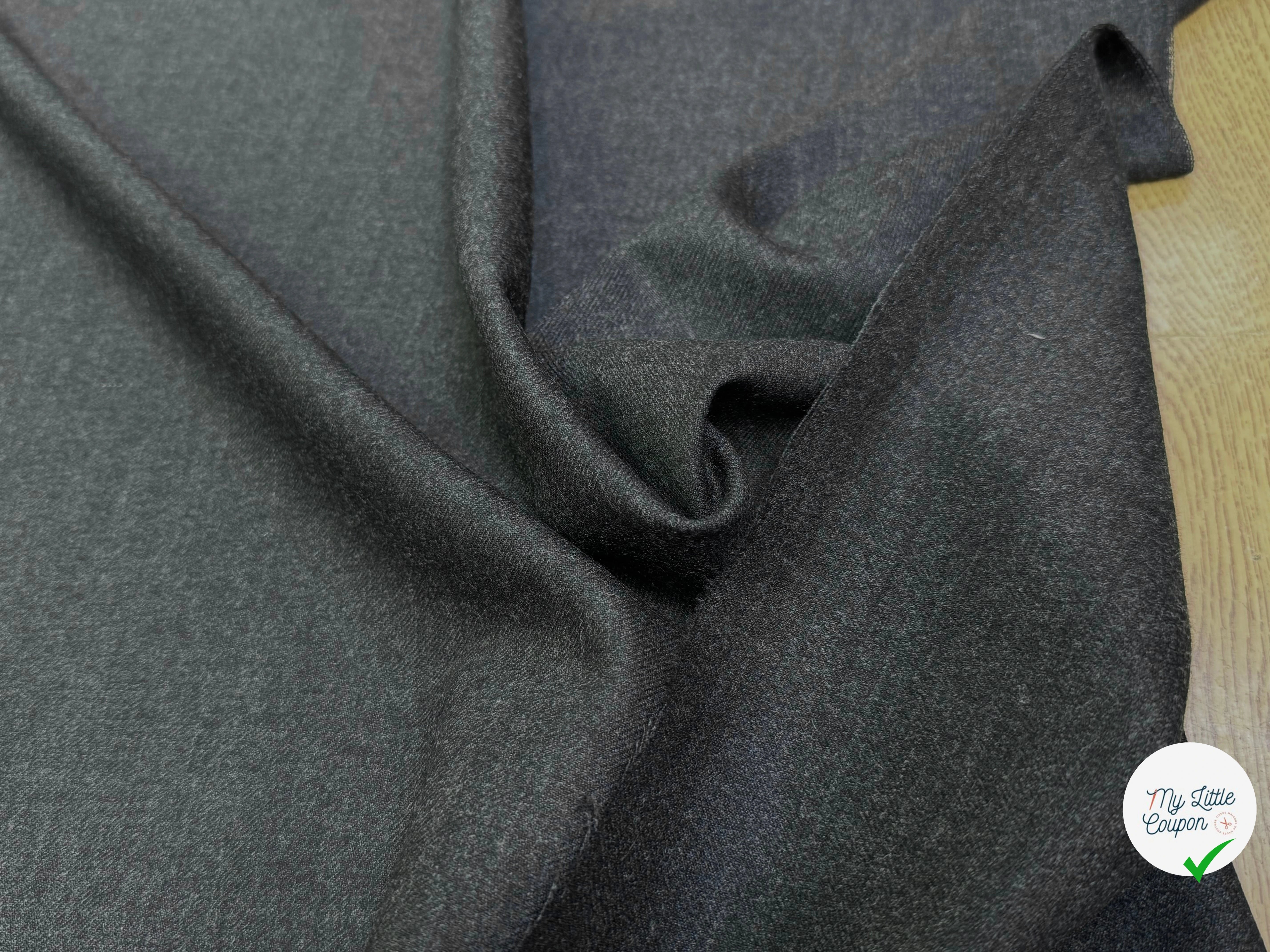 DRAP DE LAINE GRIS CHINÉ STRETCH ULTRA BEAU - My Little Coupon