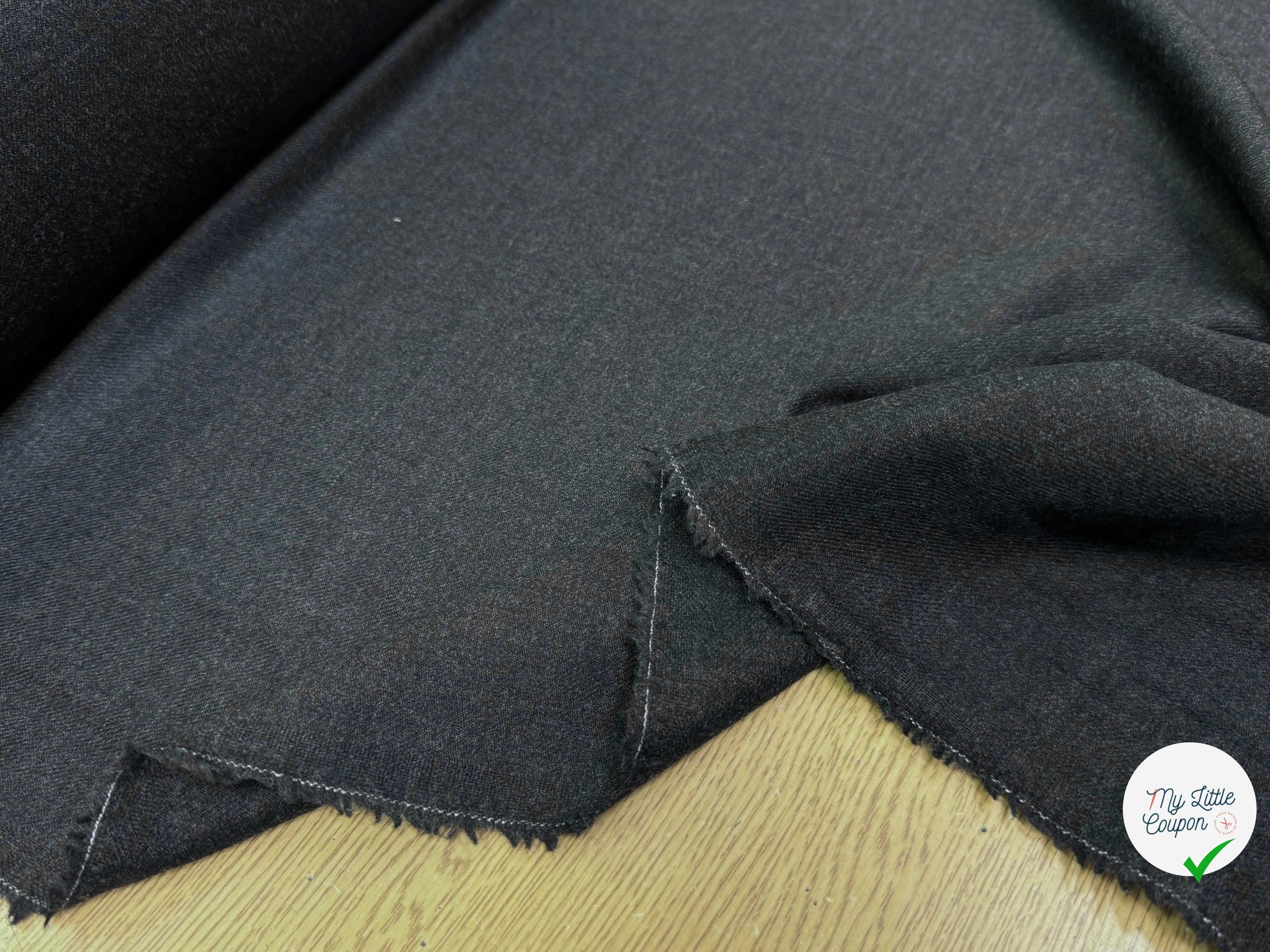 DRAP DE LAINE GRIS CHINÉ STRETCH ULTRA BEAU - My Little Coupon