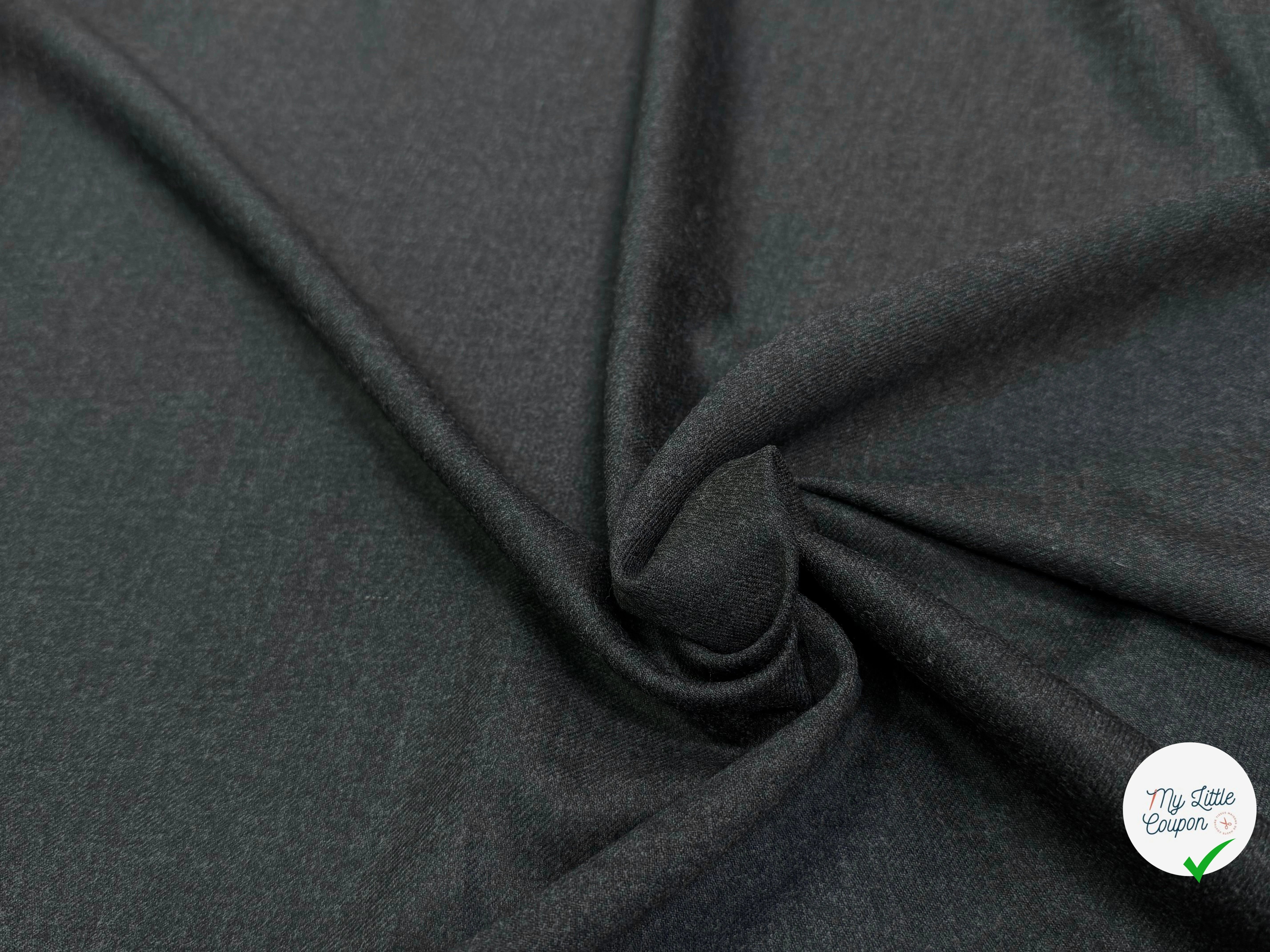 DRAP DE LAINE GRIS CHINÉ STRETCH ULTRA BEAU - My Little Coupon