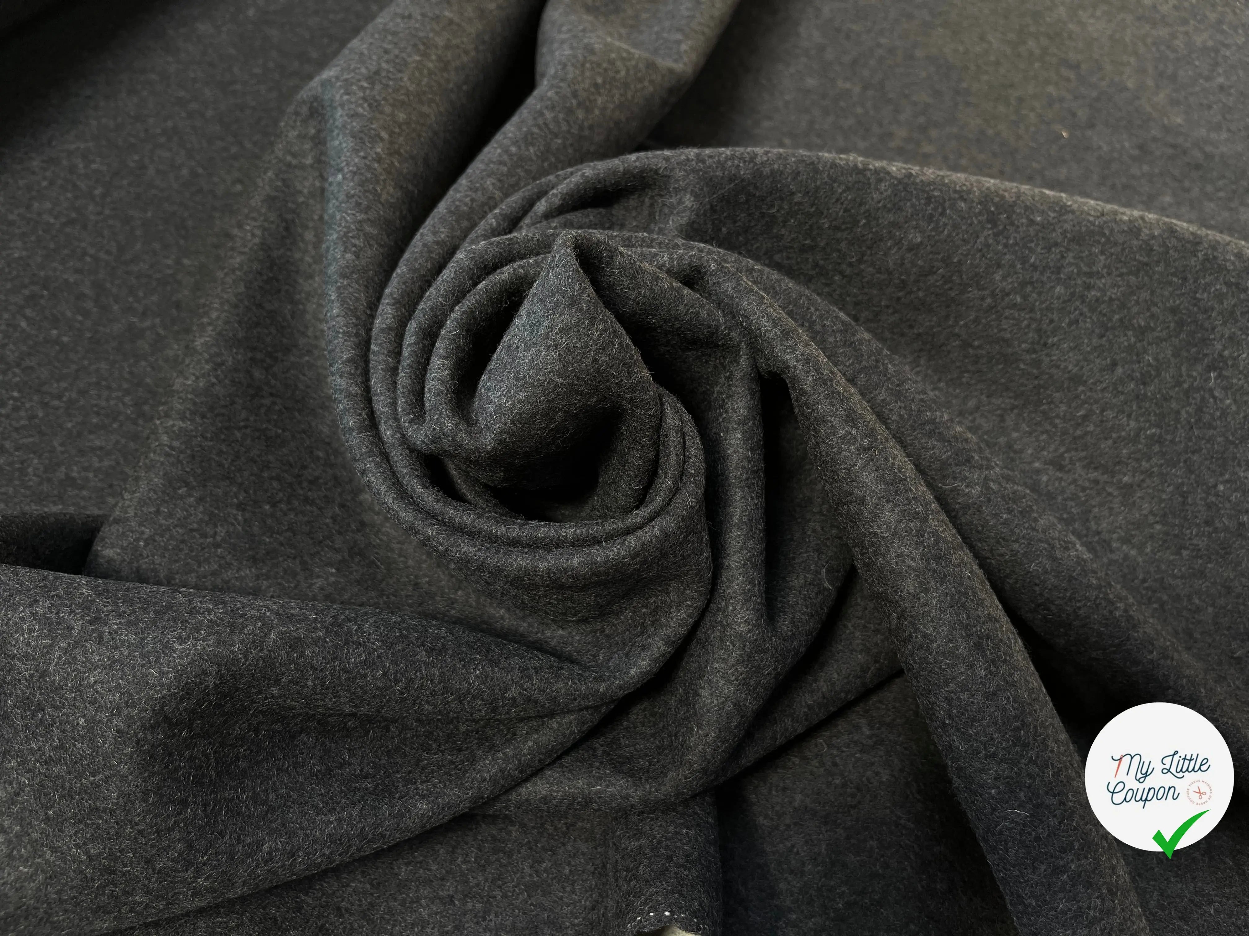 DRAP DE LAINE GRIS FONCÉ - My Little Coupon