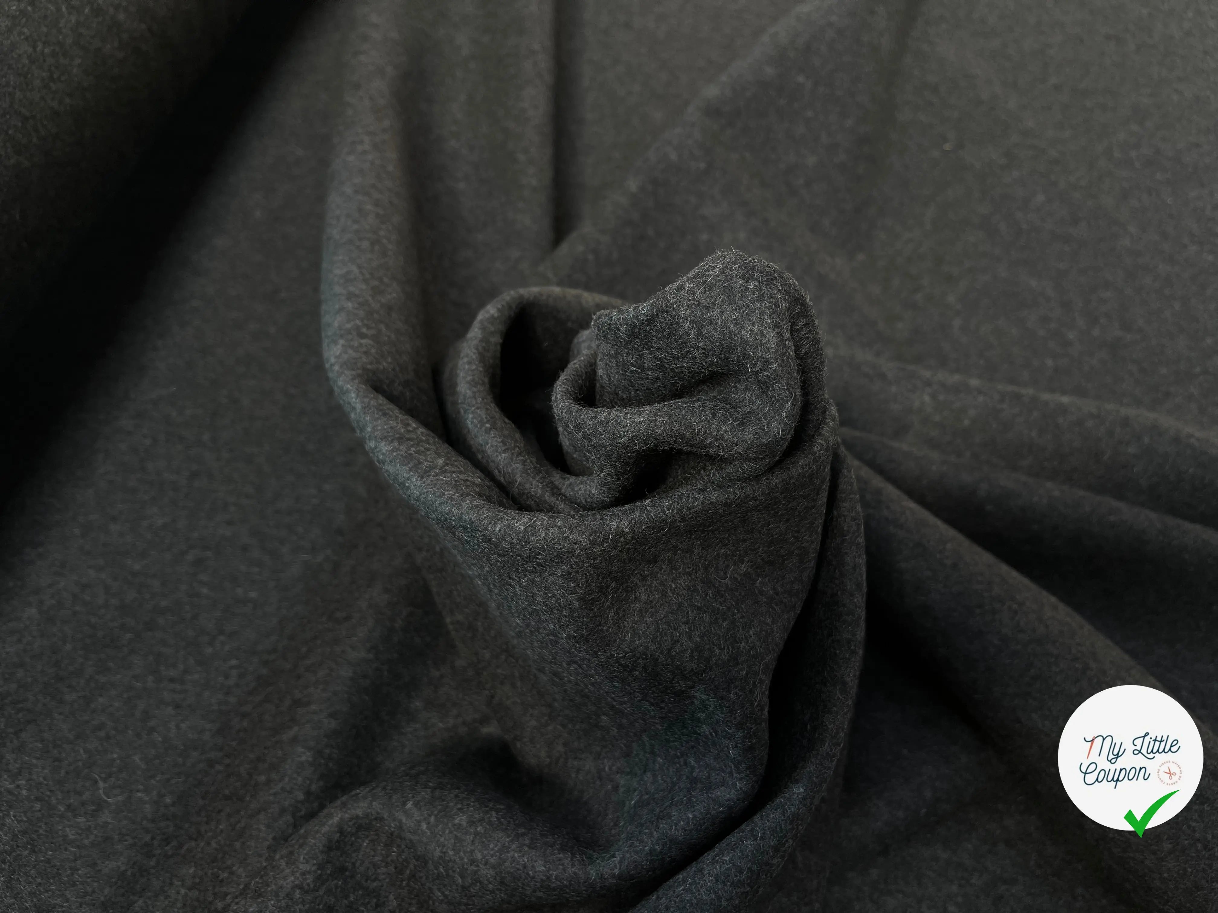 DRAP DE LAINE GRIS FONCÉ - My Little Coupon