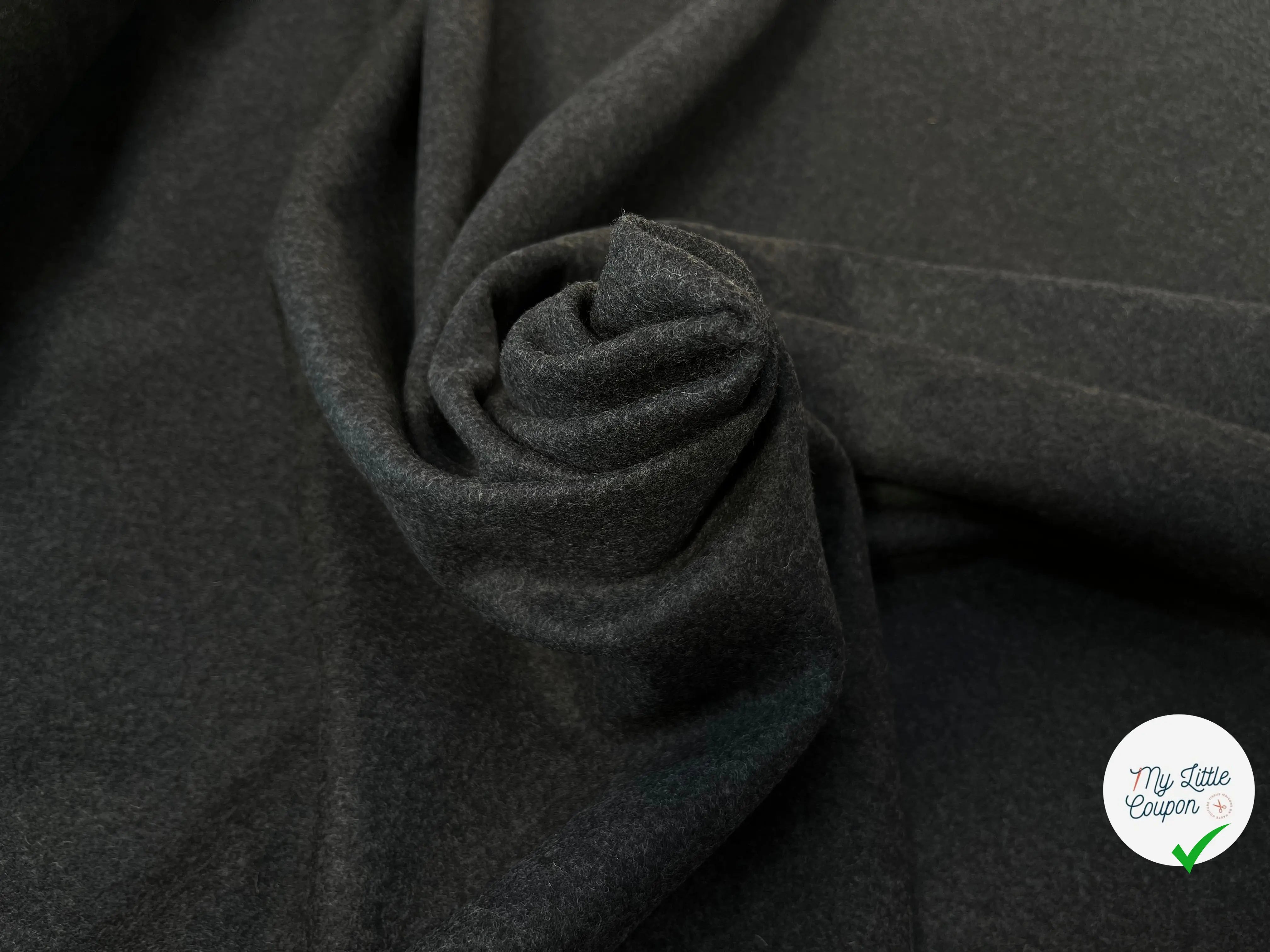 DRAP DE LAINE GRIS FONCÉ - My Little Coupon