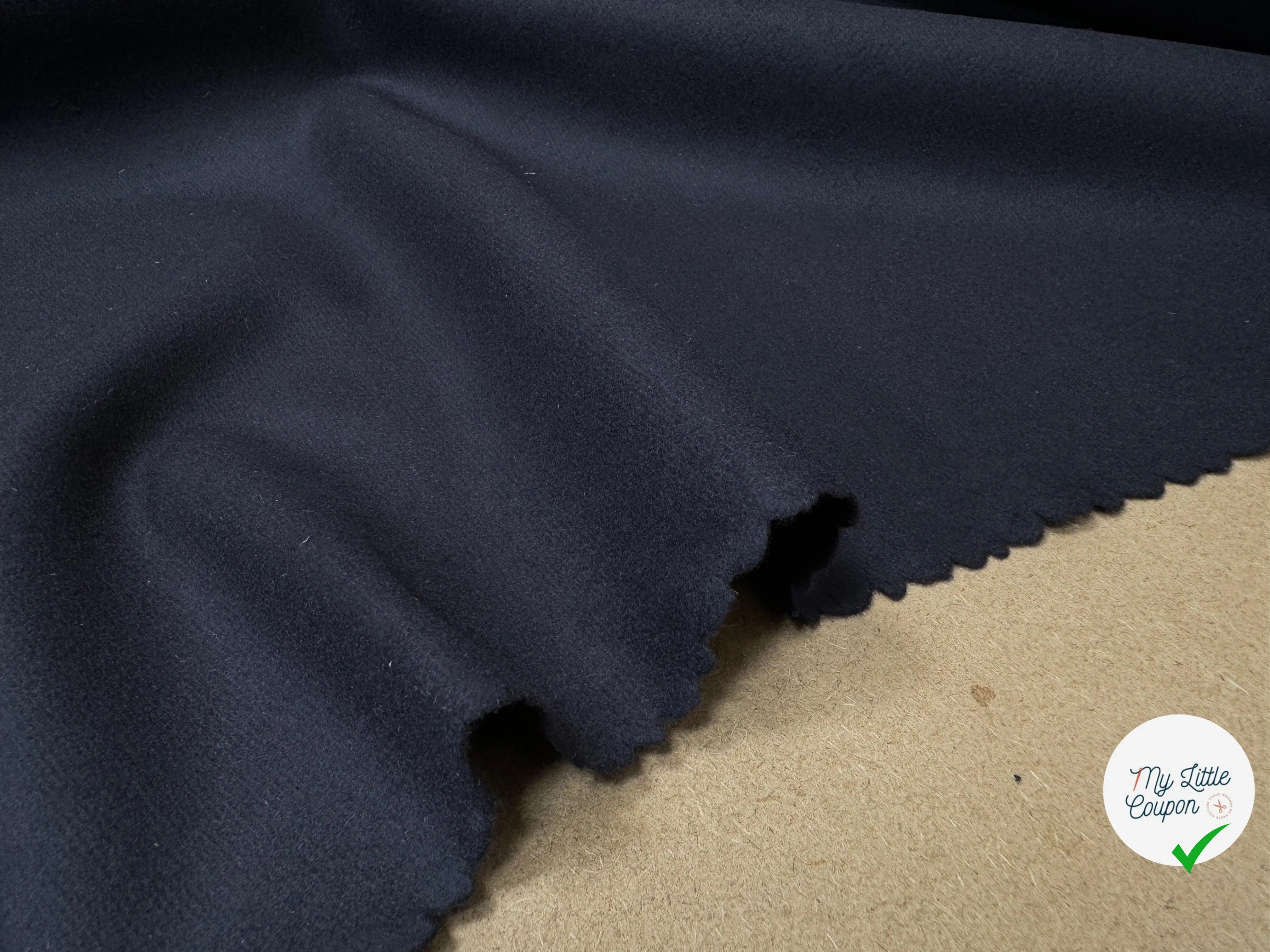 DRAP DE LAINE MANTEAU BLEU NUIT SUBLIME - My Little Coupon