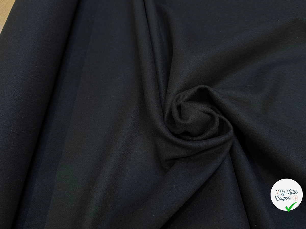 DRAP DE LAINE NOIR PROFOND NOBLE 85% LAINE - My Little Coupon