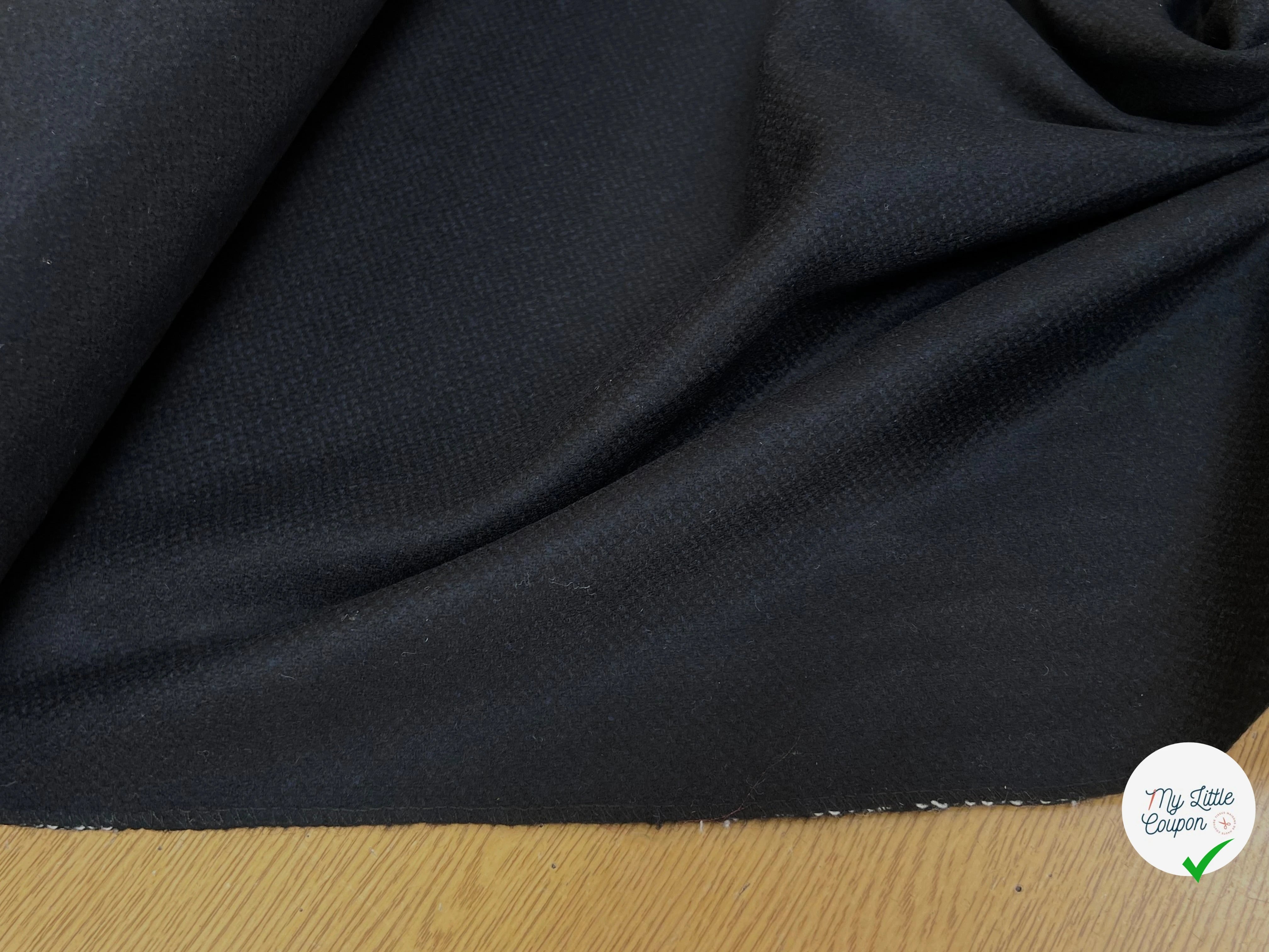DRAP DE LAINE SOFT WOOL CACHEMIRE MIX NIGHT BLUE 5% CACHEMIRE - My Little Coupon
