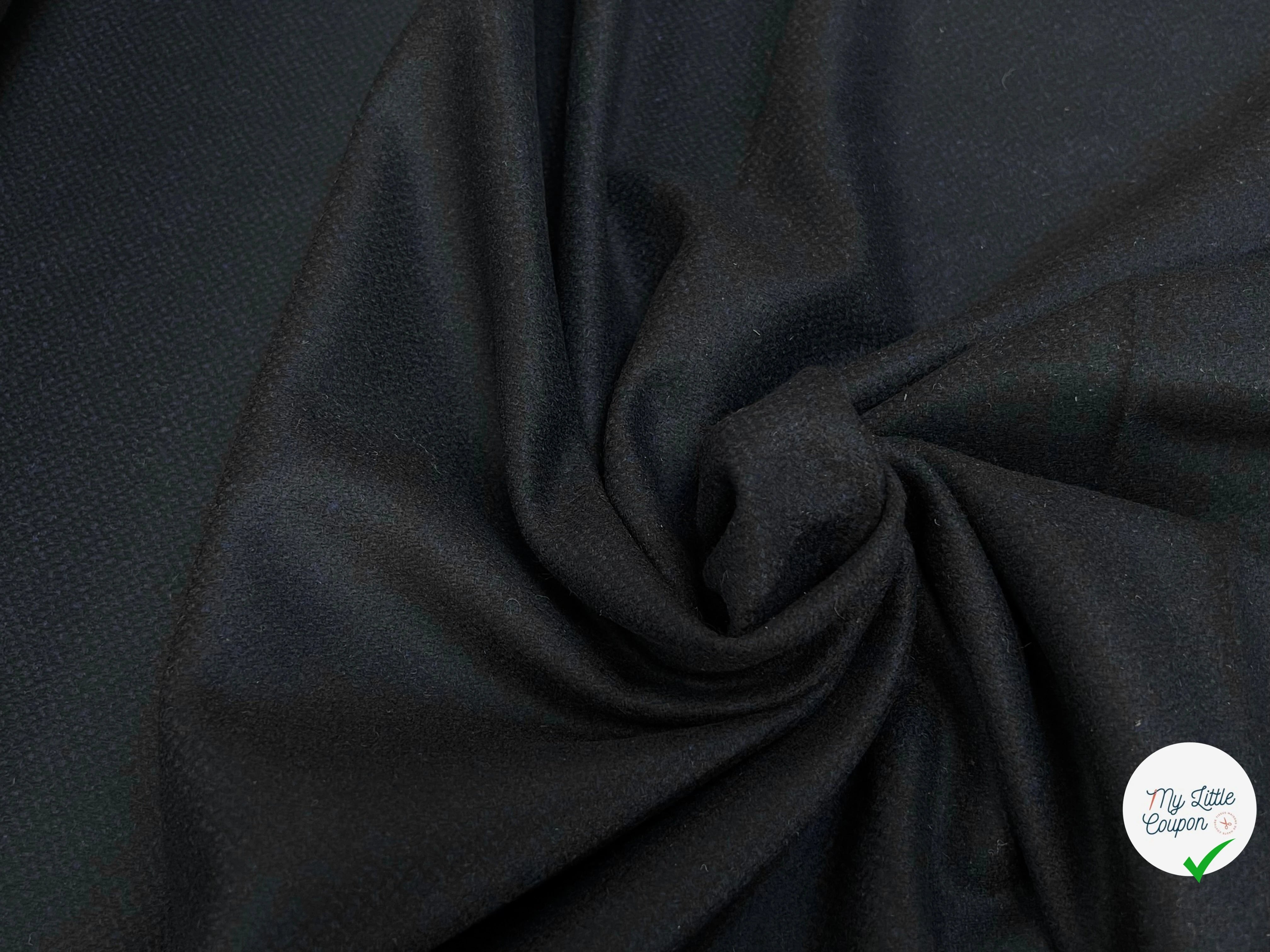 DRAP DE LAINE SOFT WOOL CACHEMIRE MIX NIGHT BLUE 5% CACHEMIRE - My Little Coupon