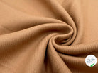 DRAP DE LAINE STRIÉE CHAMOIS - My Little Coupon - tissu - coudre