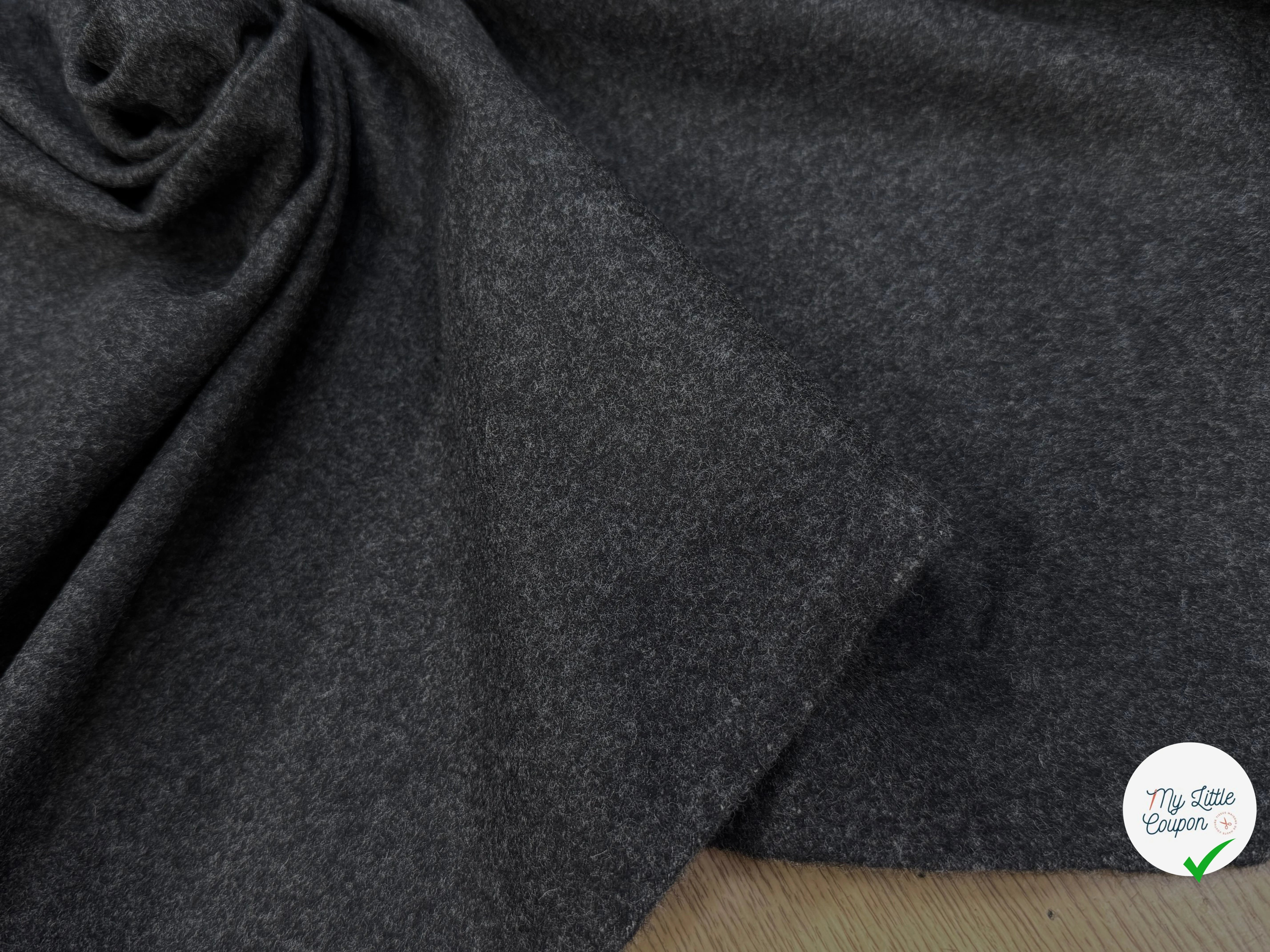 DRAP DE LAINE TOUCHER DOUX GRIS CHINÉ - My Little Coupon
