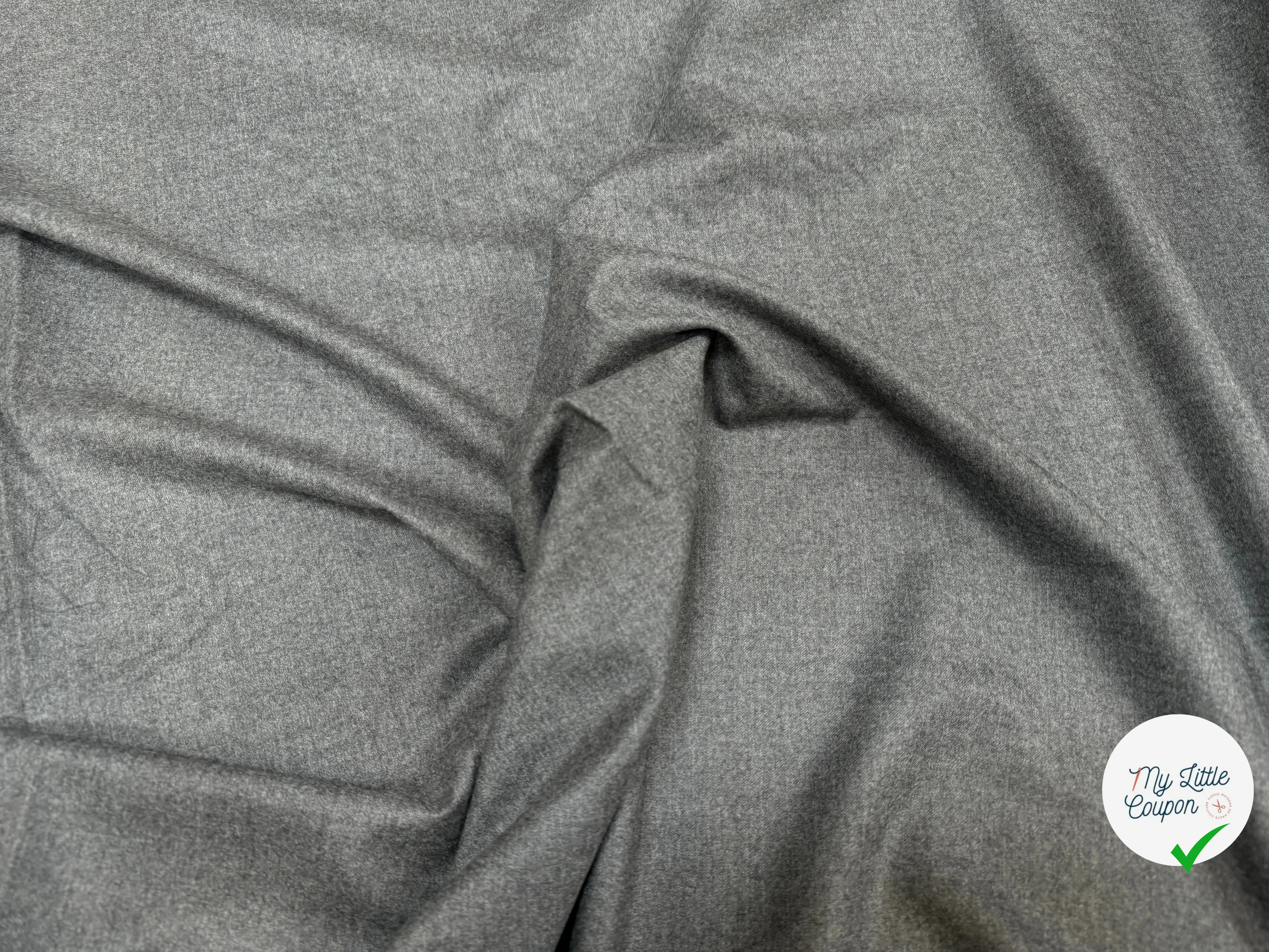 DRAPERIE 100% LAINE GRISE - My Little Coupon