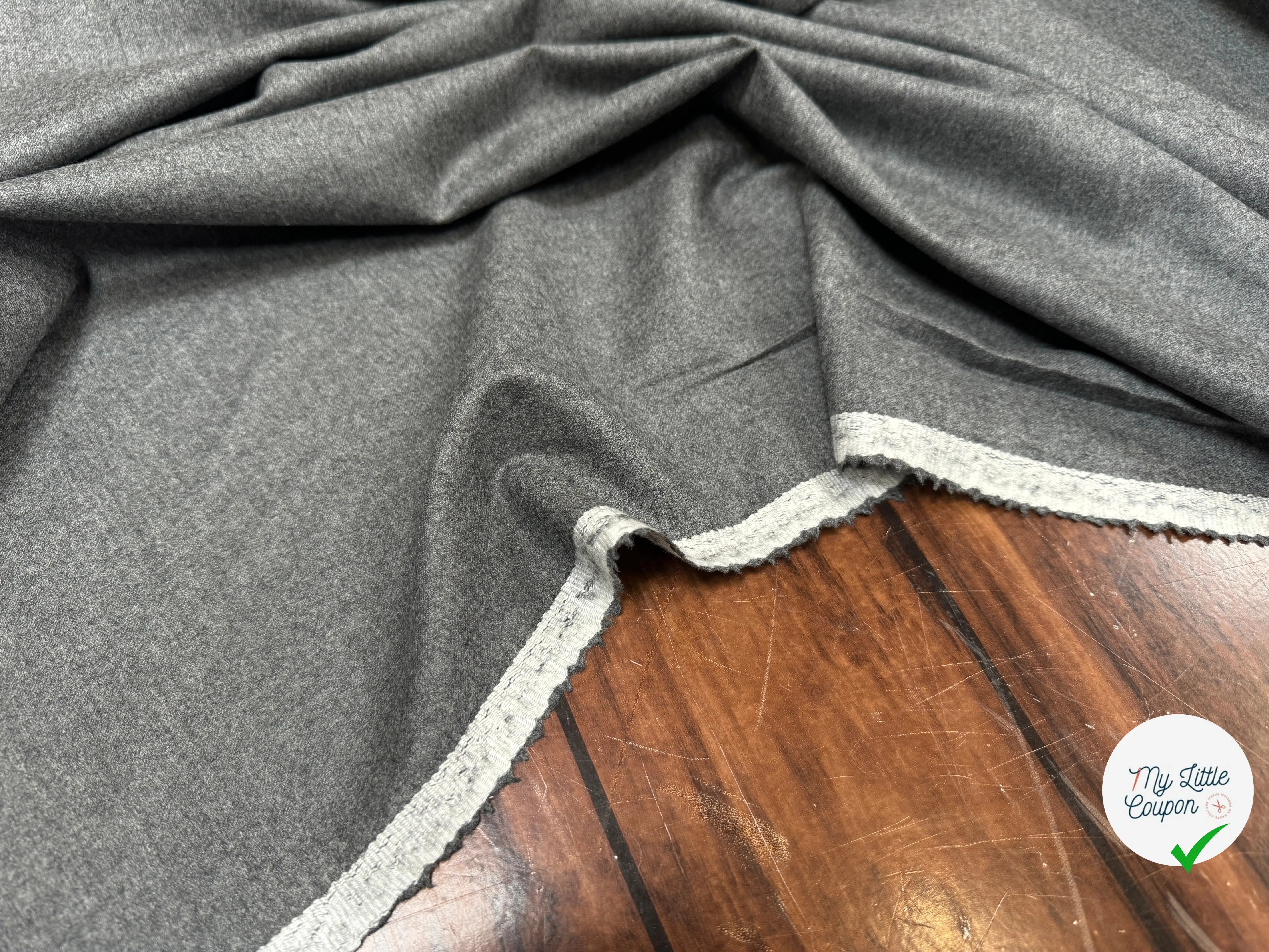 DRAPERIE 100% LAINE GRISE - My Little Coupon