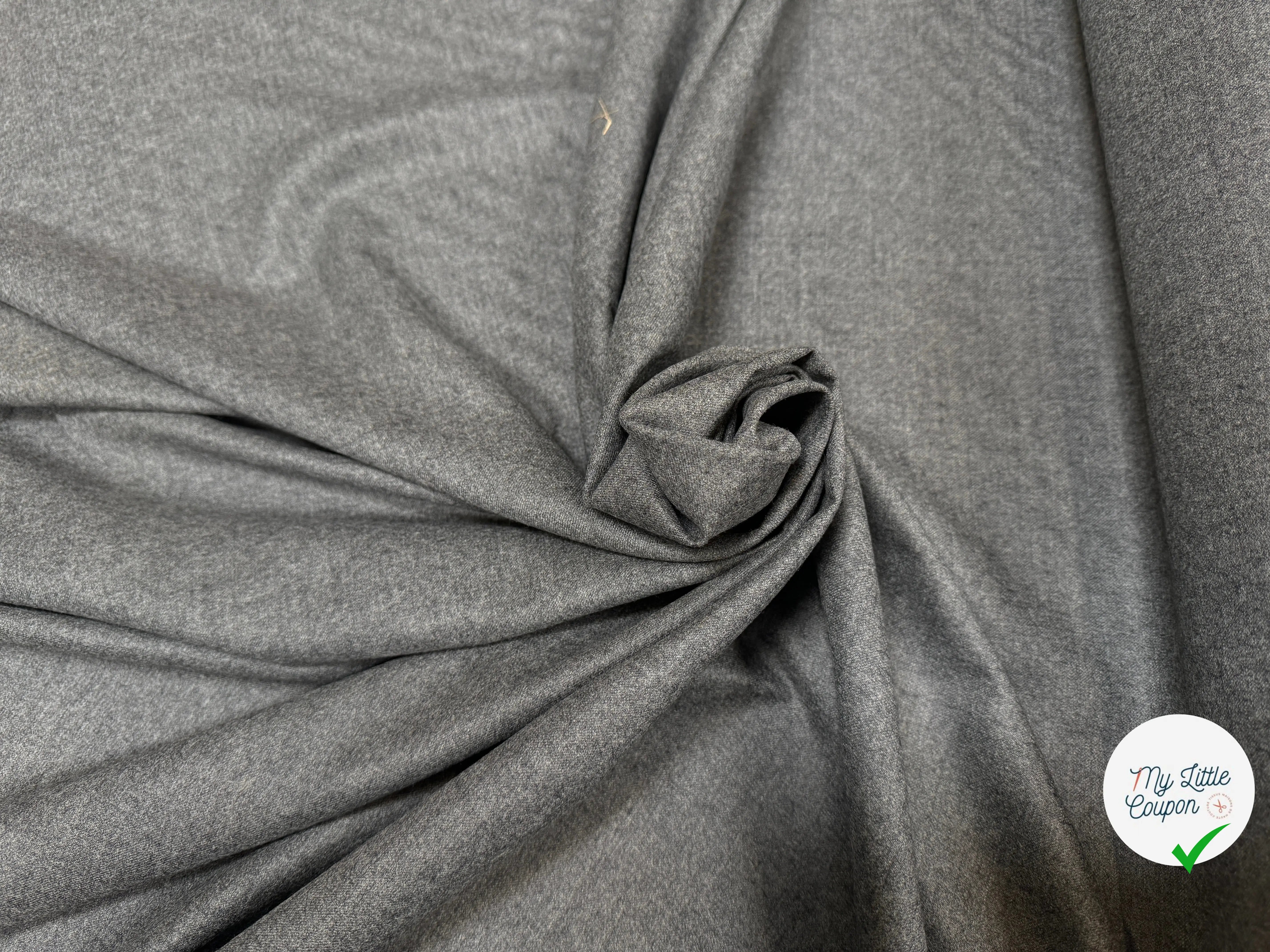 DRAPERIE 100% LAINE GRISE - My Little Coupon