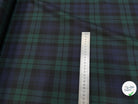 DRAPERIE 100% LAINE VIERGE SCOTLAND STYLE BLEU VERT - My Little Coupon