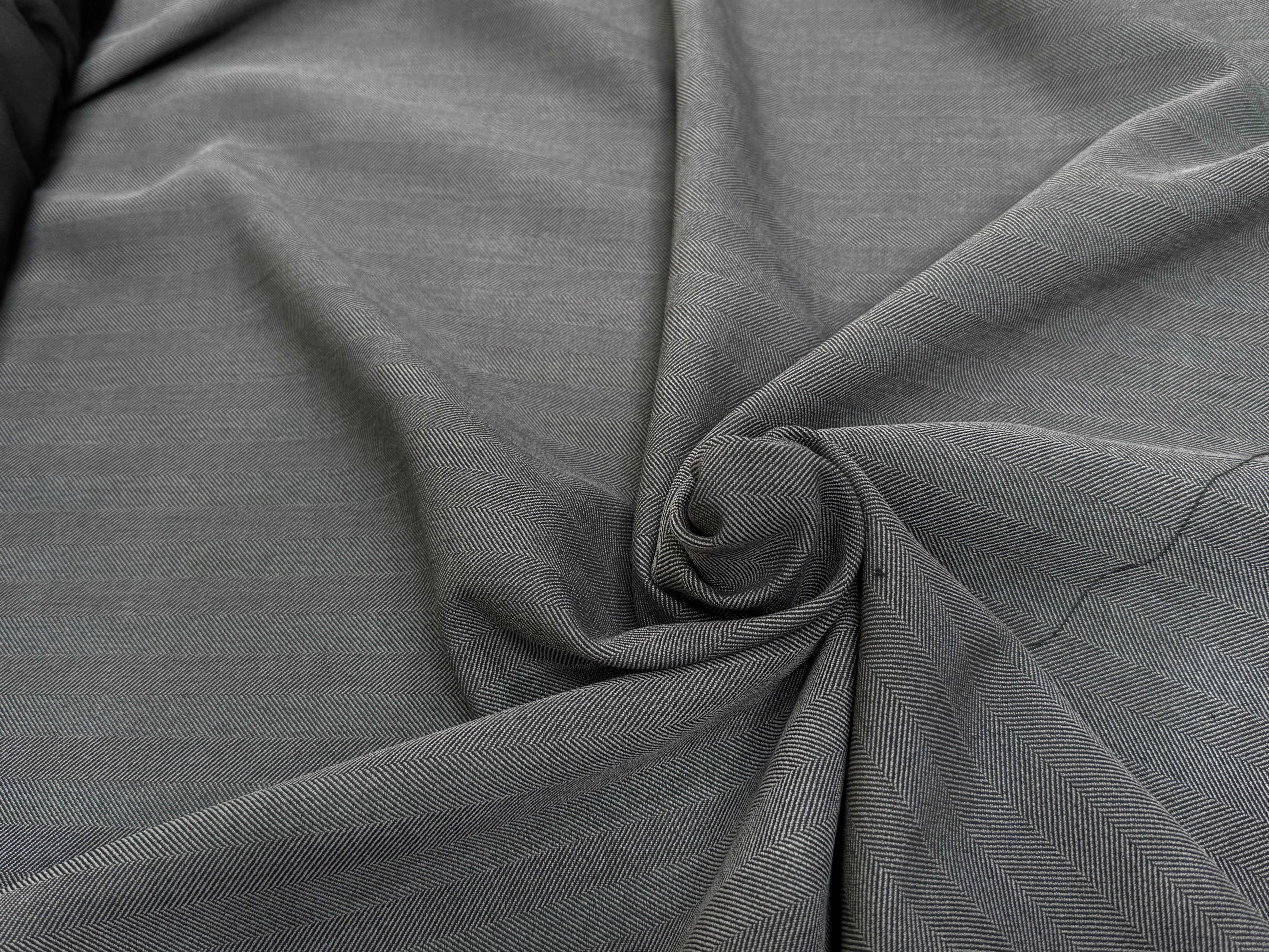 DRAPERIE CHEVRON STRETCH GRIS BELLE TENUE - My Little Coupon