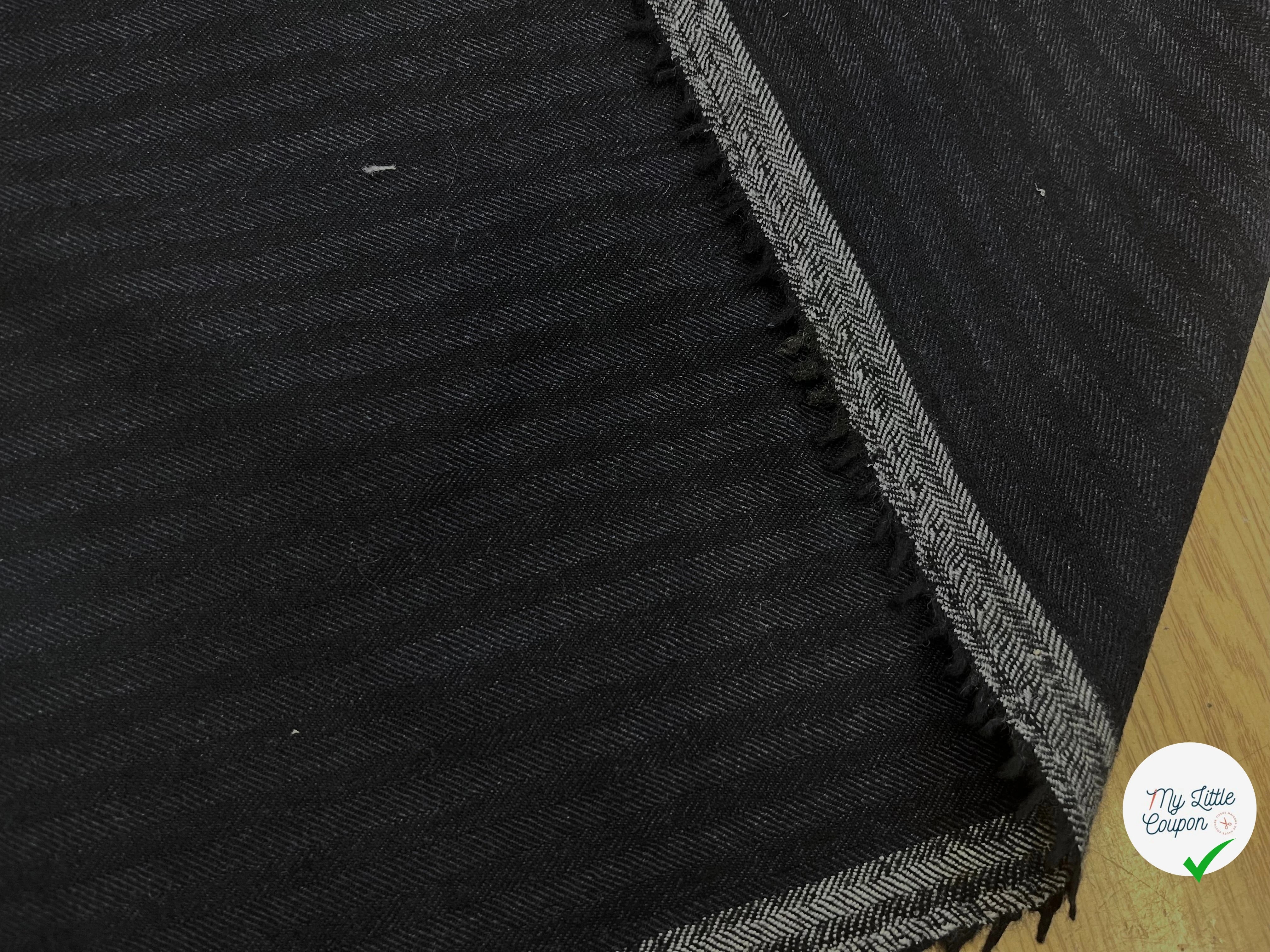 DRAPERIE DE LAINE À RAYURES NUIT GRIS - My Little Coupon