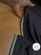 DRAPERIE DE LAINE BLEU MARINE À RAYURE DEPERLANTE - My Little Coupon