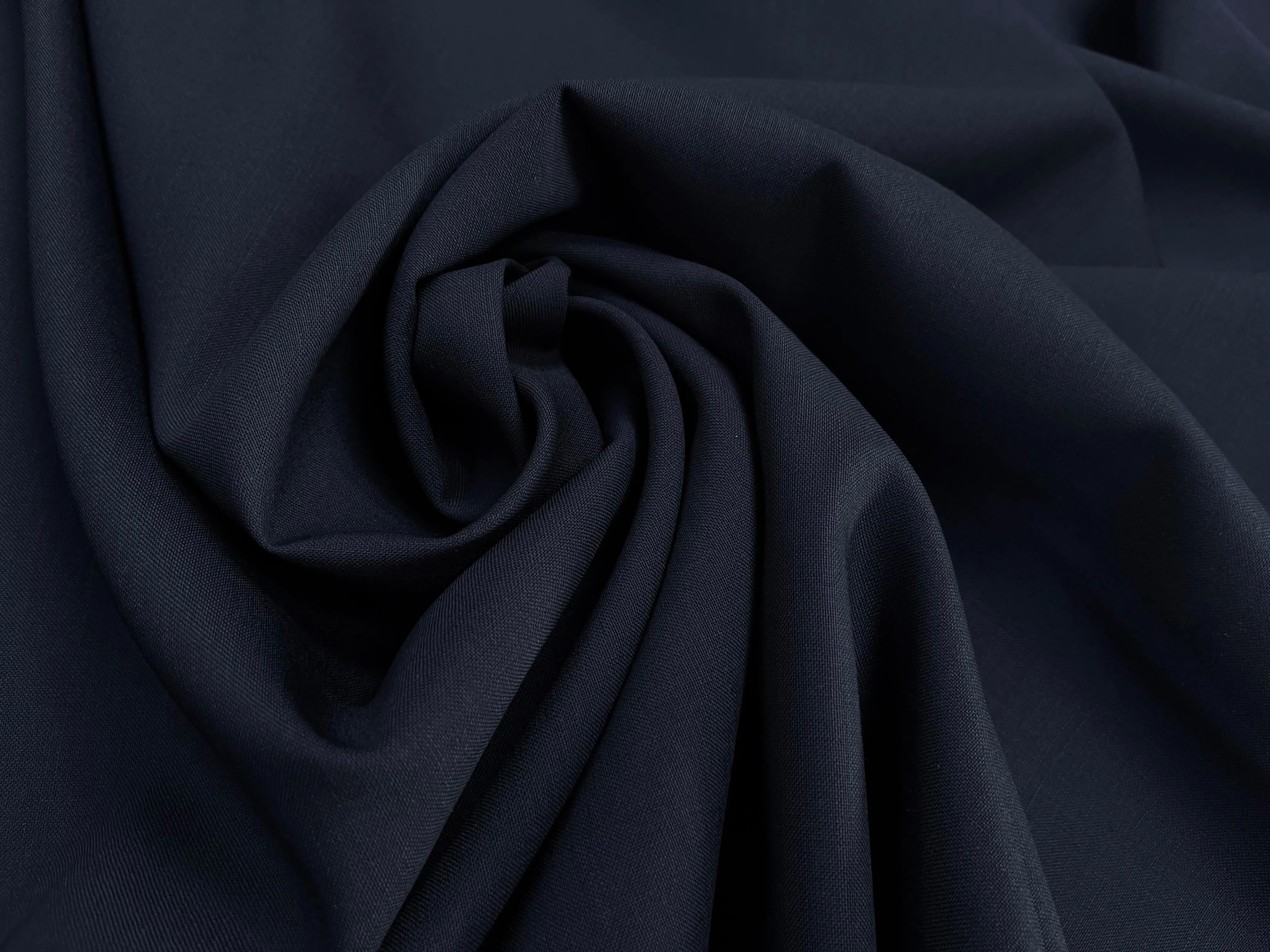 DRAPERIE DE LAINE BLEU MARINE EFFET LIN - My Little Coupon