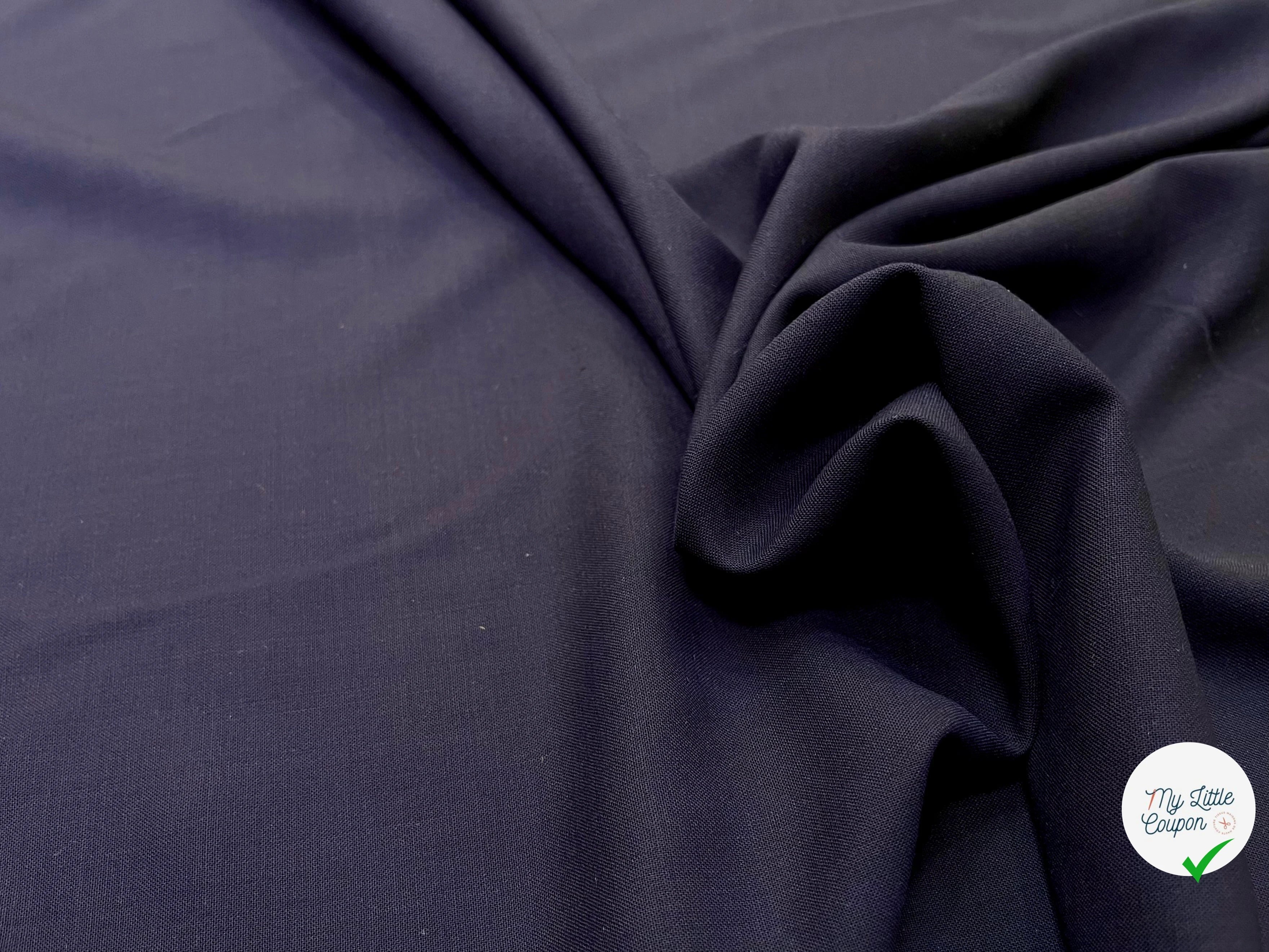 DRAPERIE DE LAINE BLEU NUIT STRECH - My Little Coupon