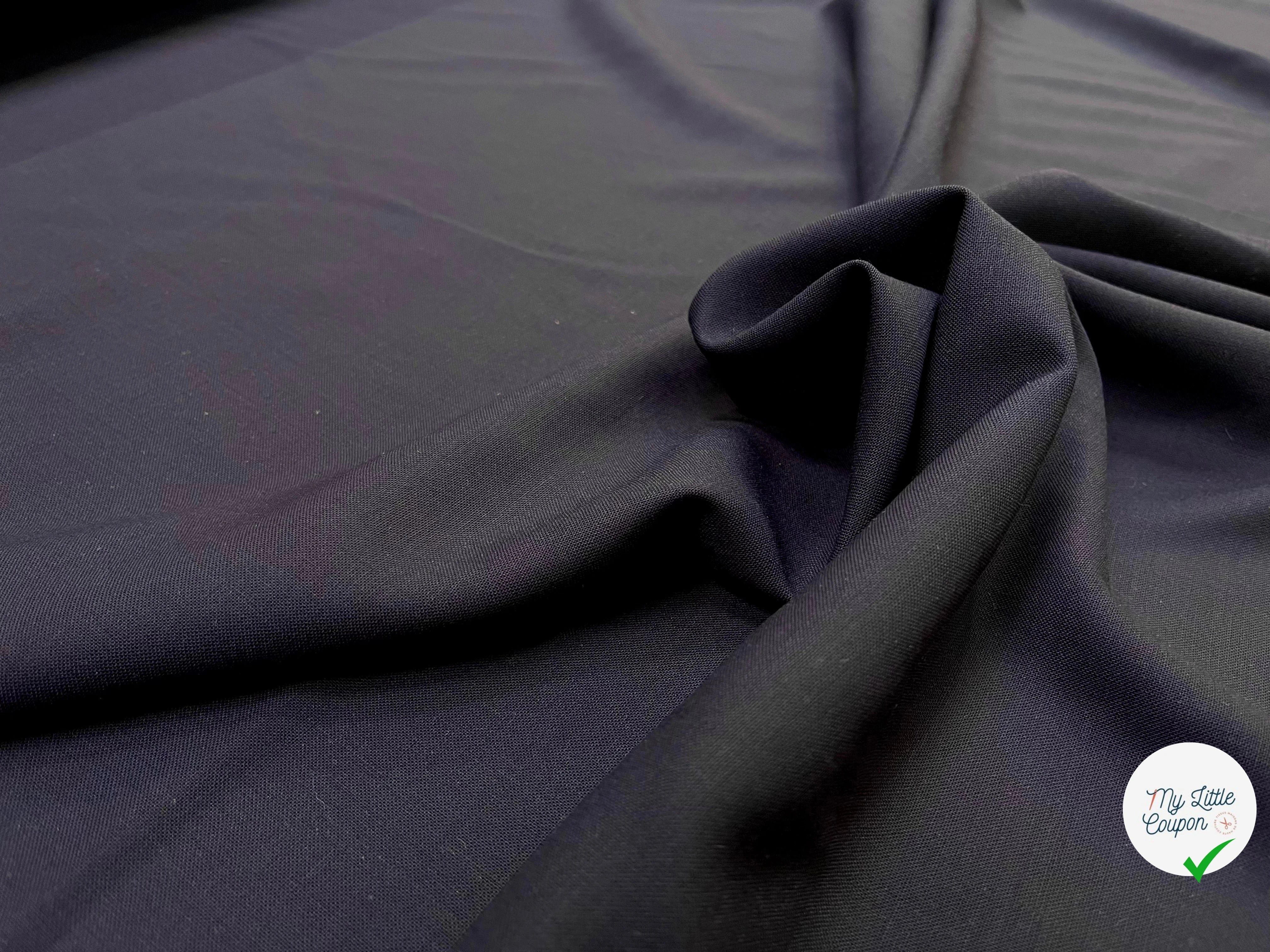 DRAPERIE DE LAINE BLEU NUIT STRECH - My Little Coupon