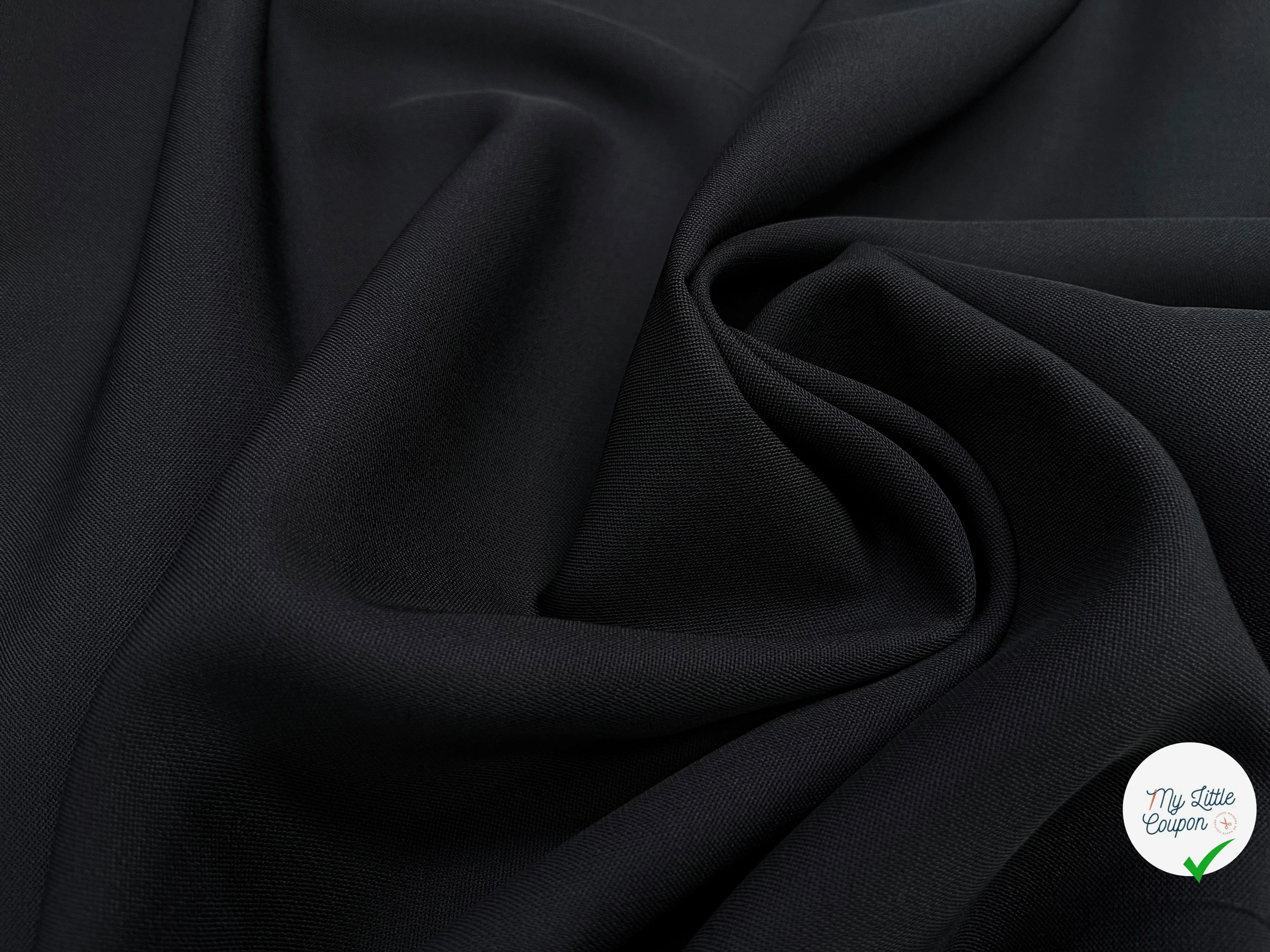 DRAPERIE DE LAINE CHIC PIQUÉE BLEU NUIT - My Little Coupon