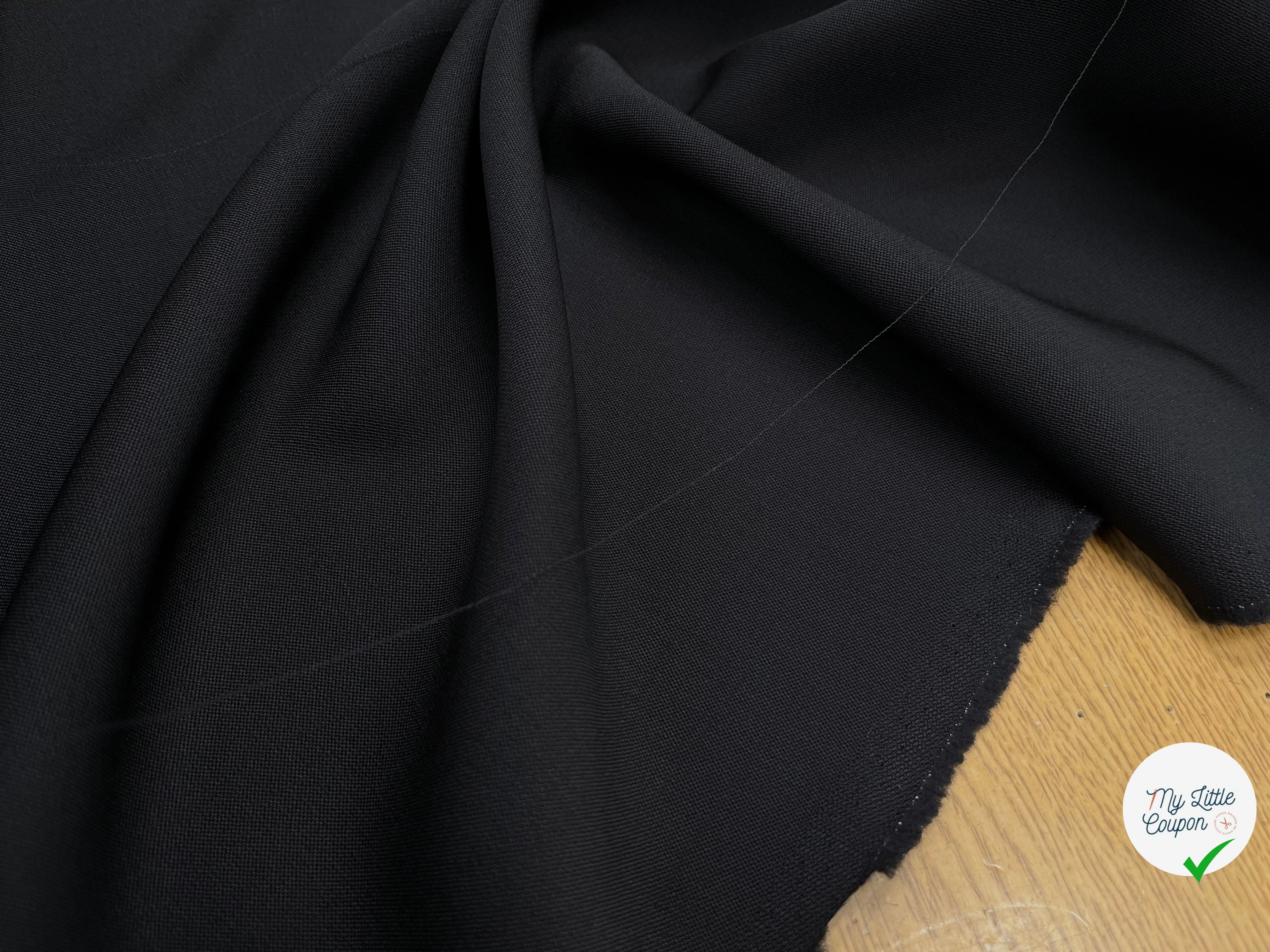 DRAPERIE DE LAINE CHIC PIQUÉE BLEU NUIT - My Little Coupon