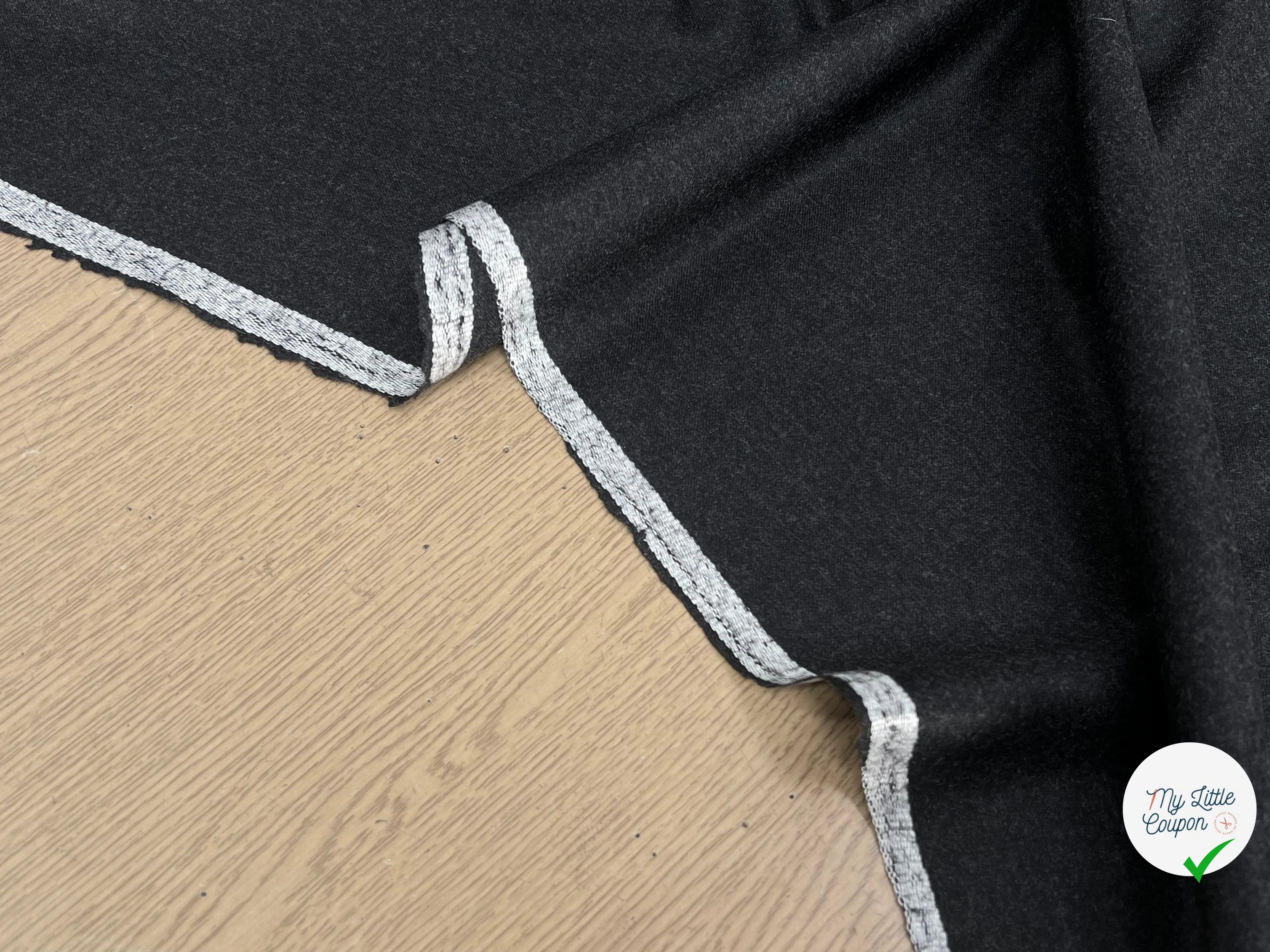 DRAPERIE DE LAINE FLANELLE GRIS CHINÉ - My Little Coupon