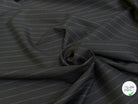 DRAPERIE DE LAINE GRATÉE BELLE TENUE NOIR RAYURES GRISES - My Little Coupon