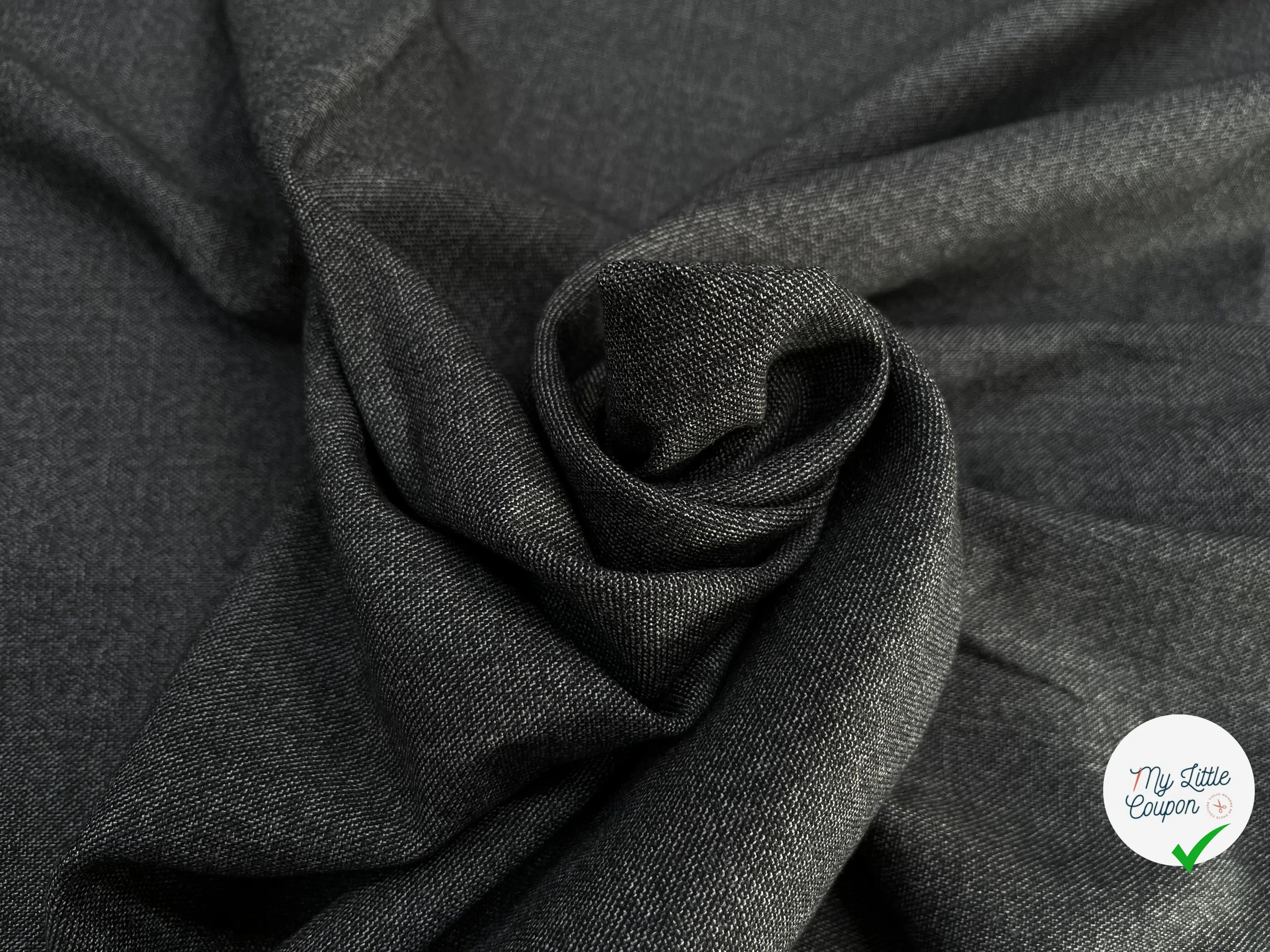 DRAPERIE DE LAINE GRIS CHINÉ DEPERLANTE ULTRA CHIC - My Little Coupon