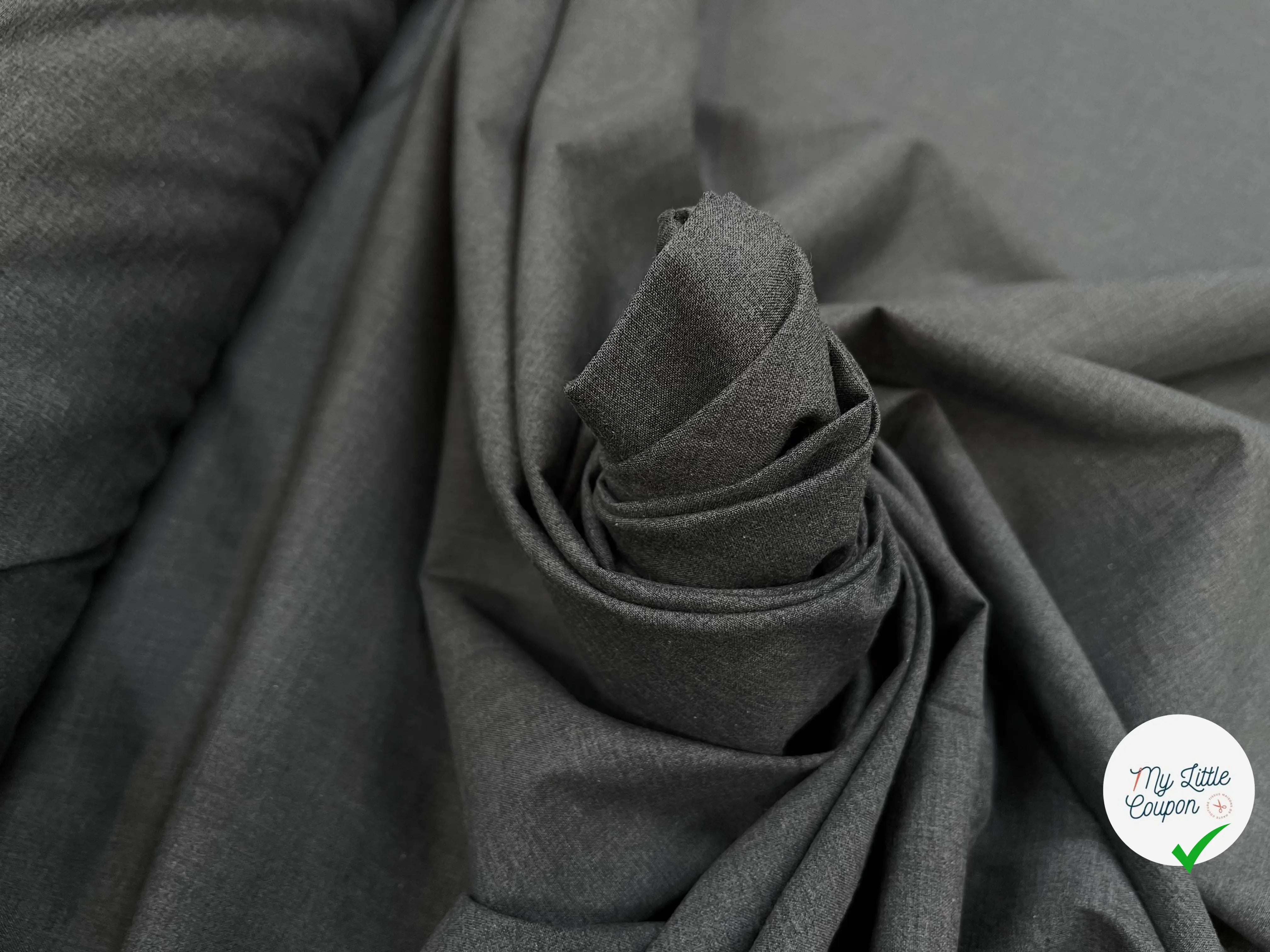 DRAPERIE DE LAINE GRIS CLAIR DEPERLANTE - My Little Coupon