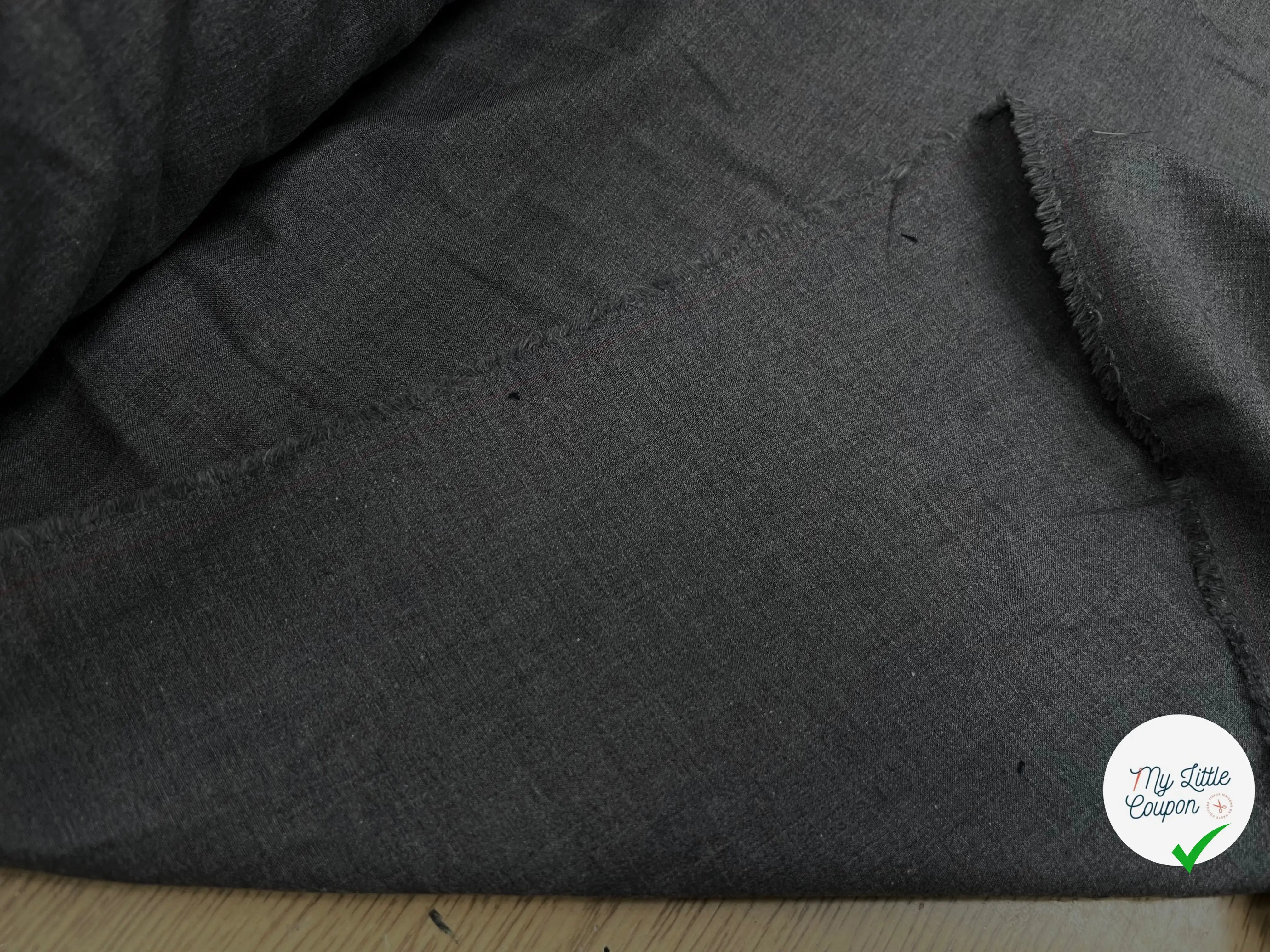 DRAPERIE DE LAINE GRIS CLAIR DEPERLANTE - My Little Coupon