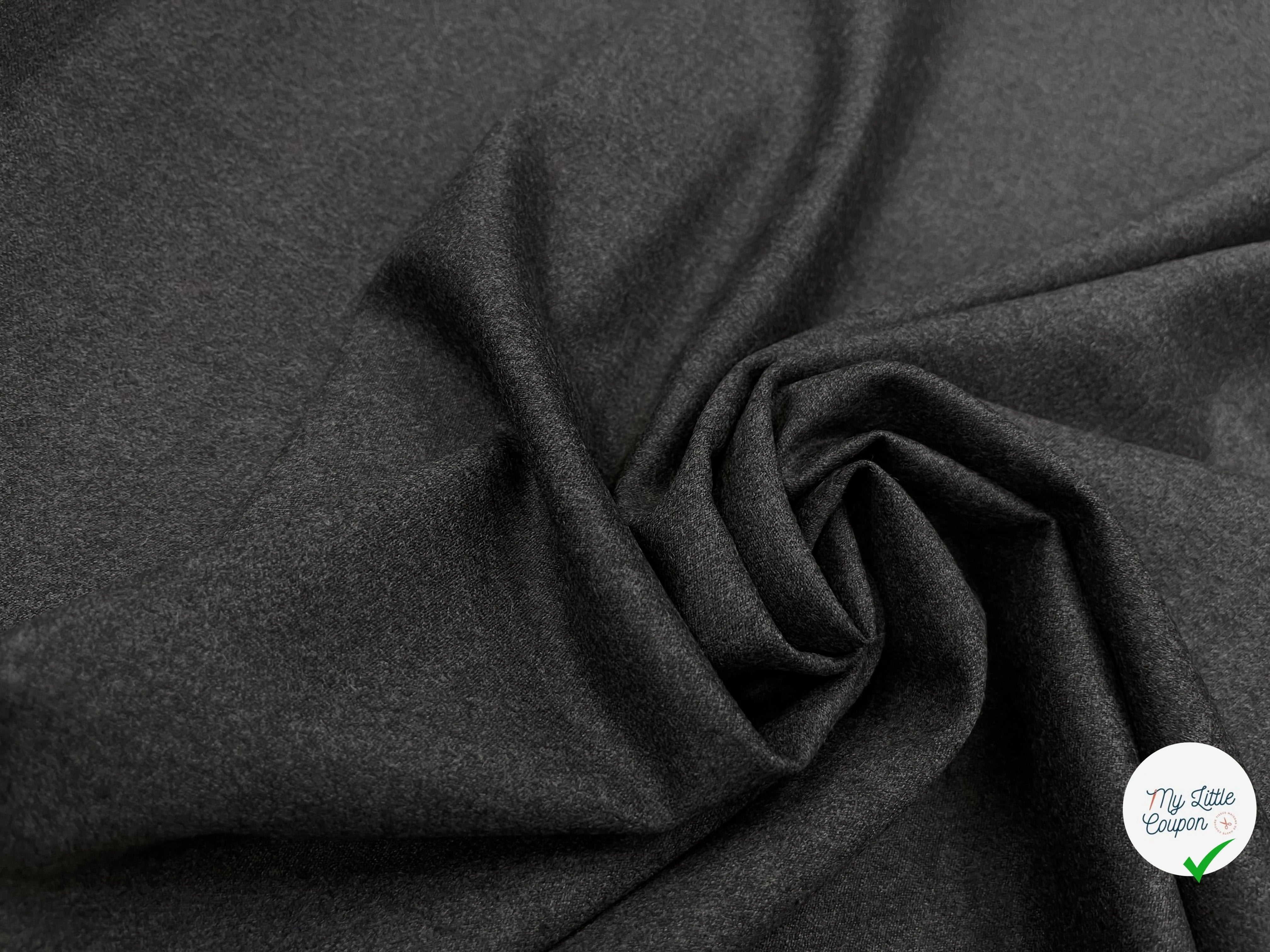 DRAPERIE DE LAINE GRIS FONCÉ 100% LAINE - My Little Coupon